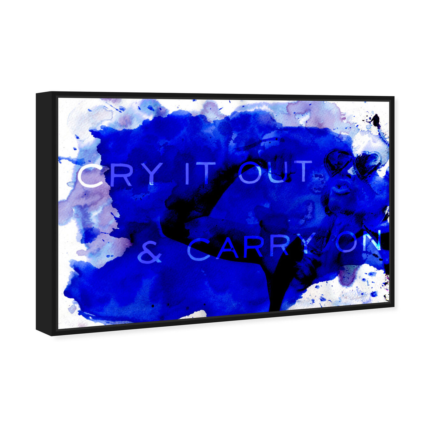 Angled view of Carry On featuring typography and quotes and quotes and sayings art.