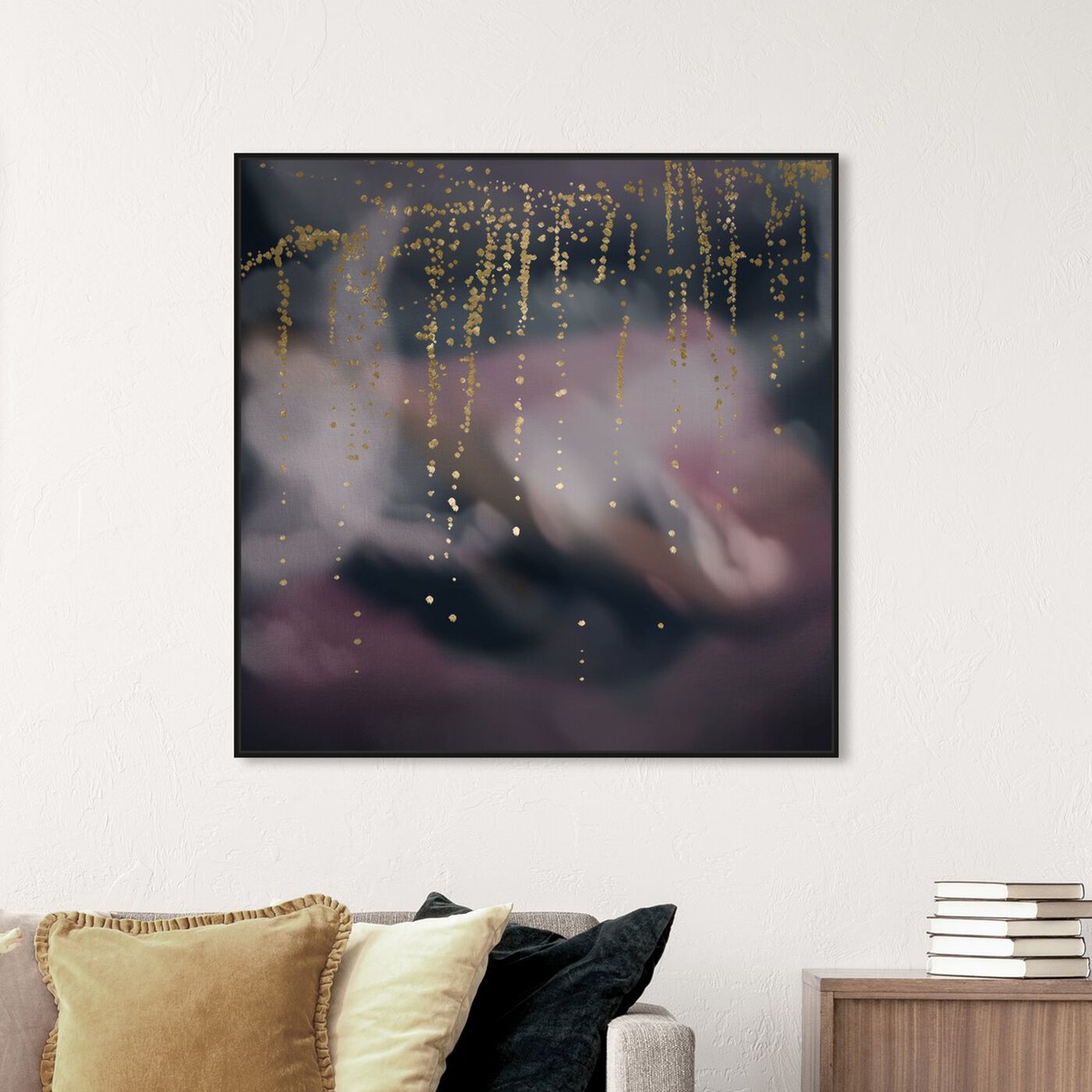 Hanging view of Night Galaxy Reve featuring abstract and textures art.