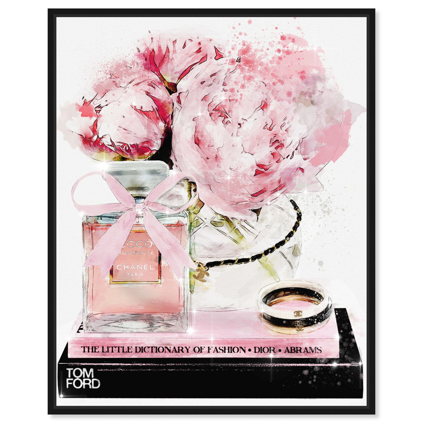 Front view of Elegant Perfume and Morning featuring fashion and glam and perfumes art.