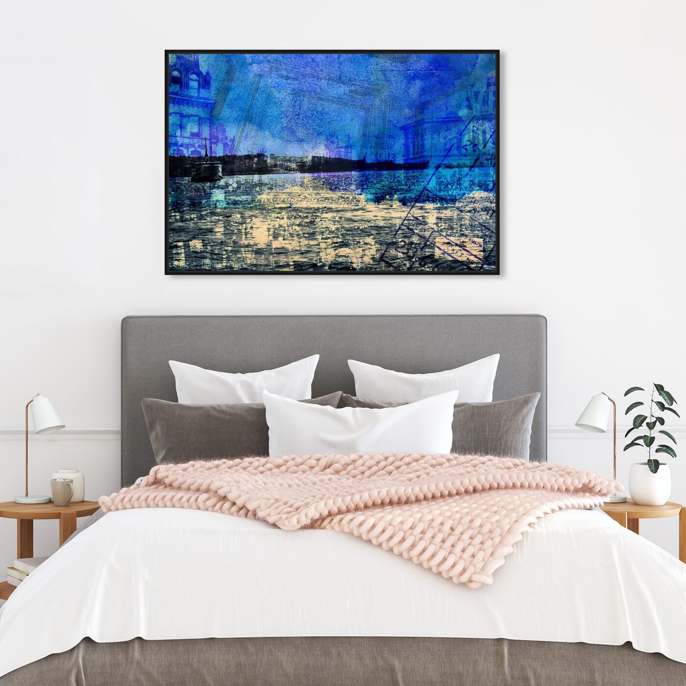 Hanging view of Crossing The Ocean featuring nautical and coastal and coastal art.