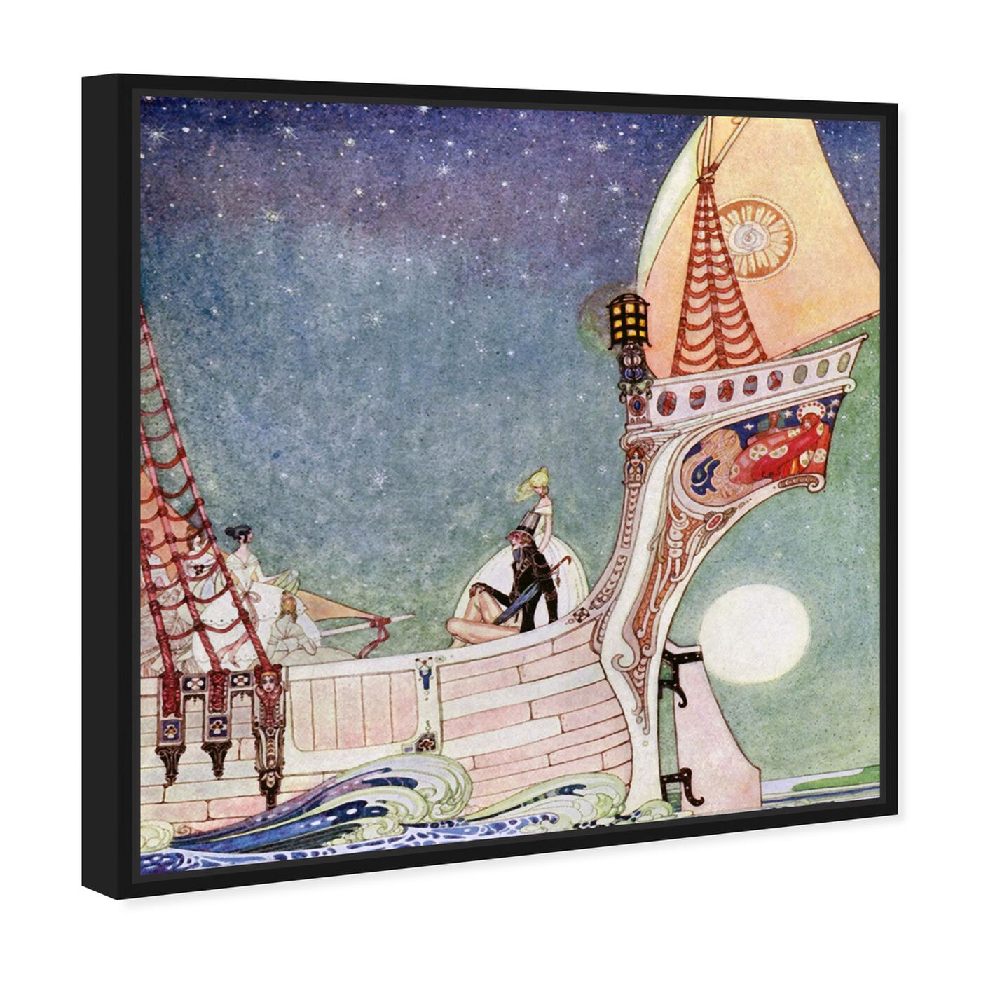 Angled view of Magical Boat featuring fantasy and sci-fi and fairy tales art.
