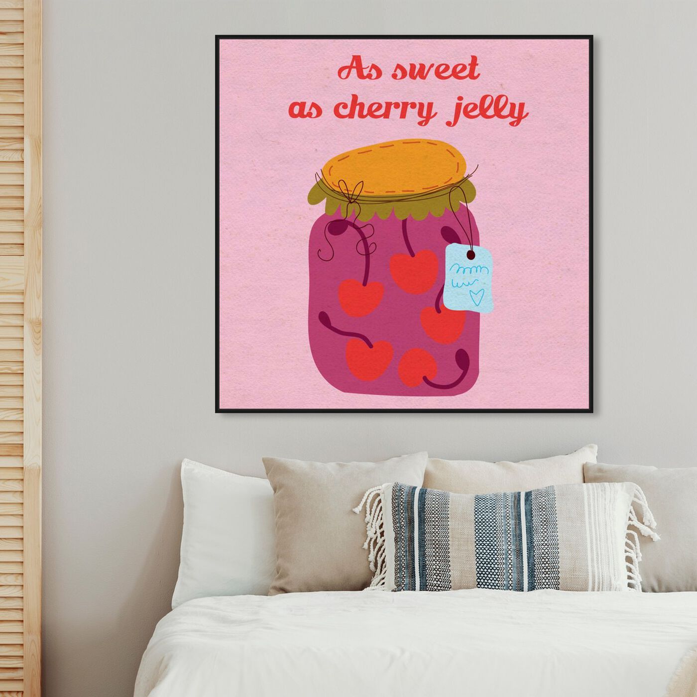 Hanging view of Sweet Cherry featuring typography and quotes and love quotes and sayings art.