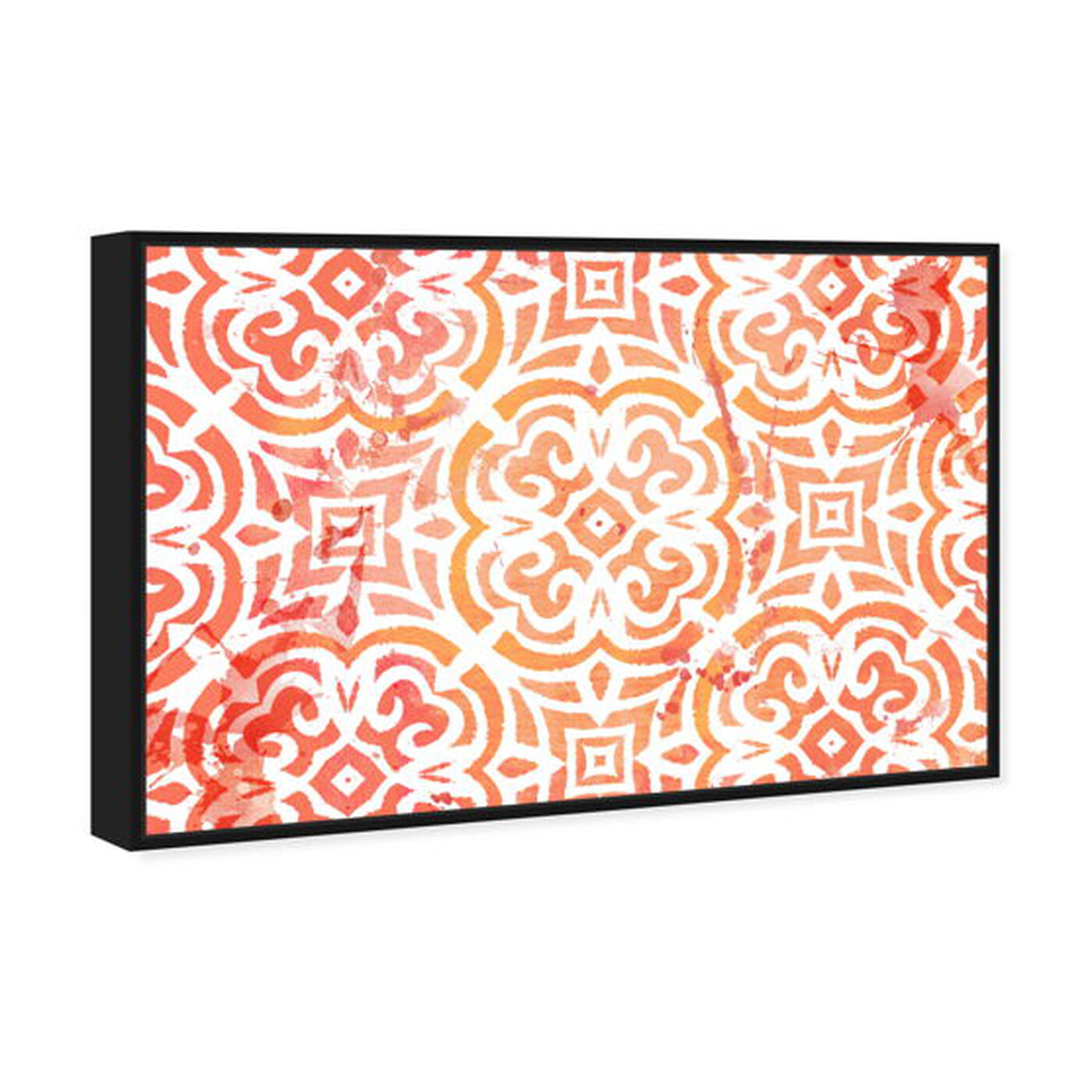 Angled view of Peachy Afternoon featuring abstract and patterns art.