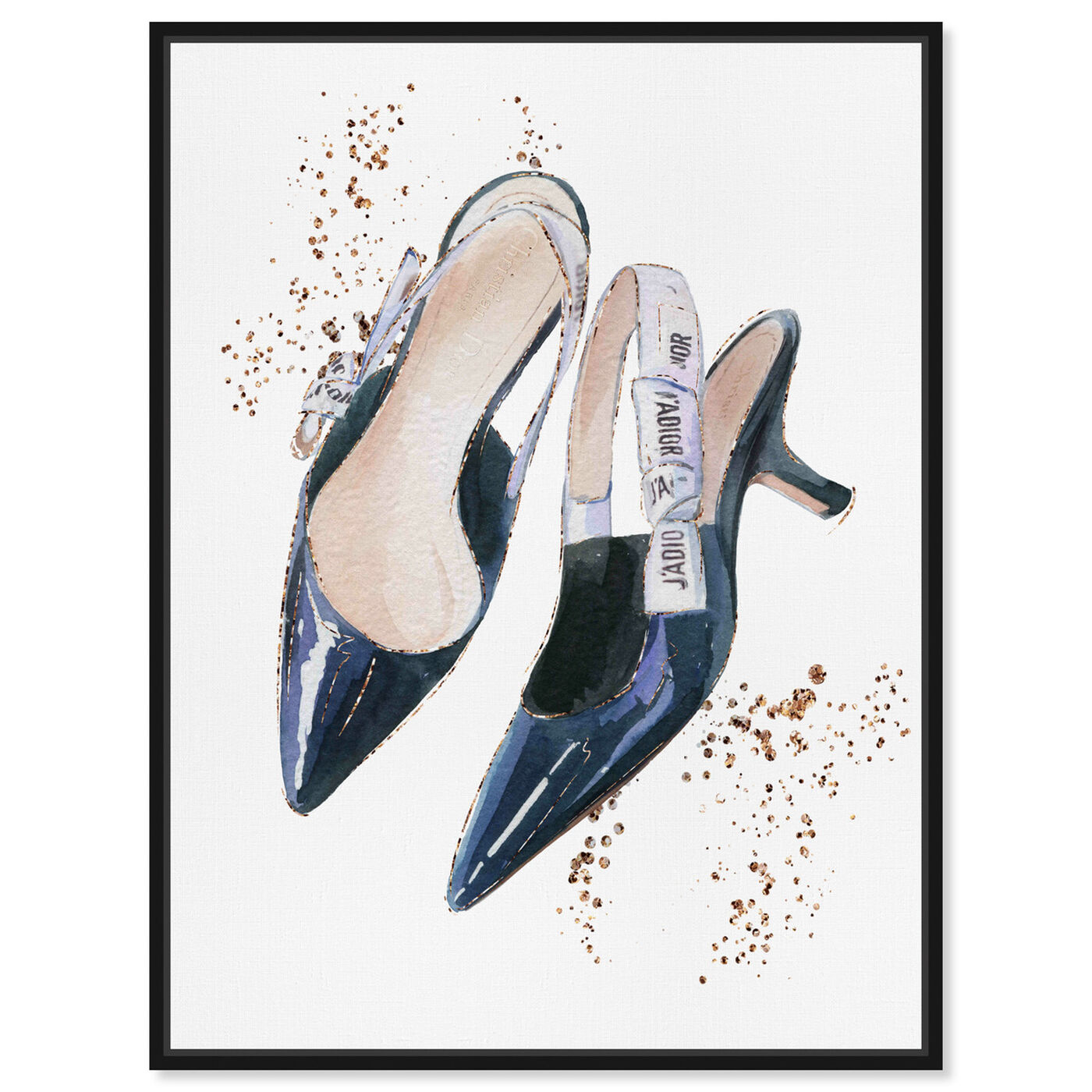Front view of I adore my daily shoes featuring fashion and glam and shoes art.