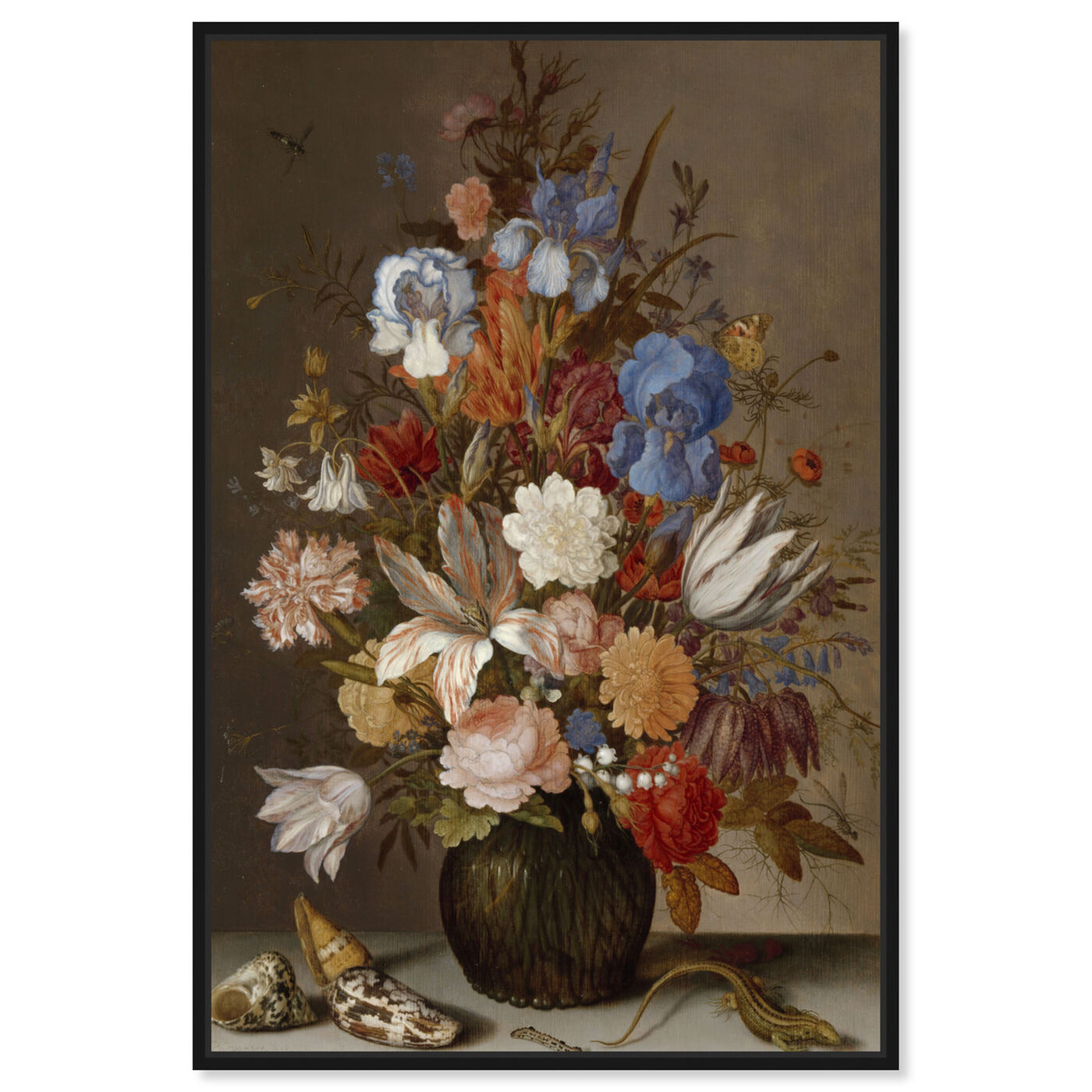Front view of Flower Arrangement V - The Art Cabinet featuring classic and figurative and french décor art.