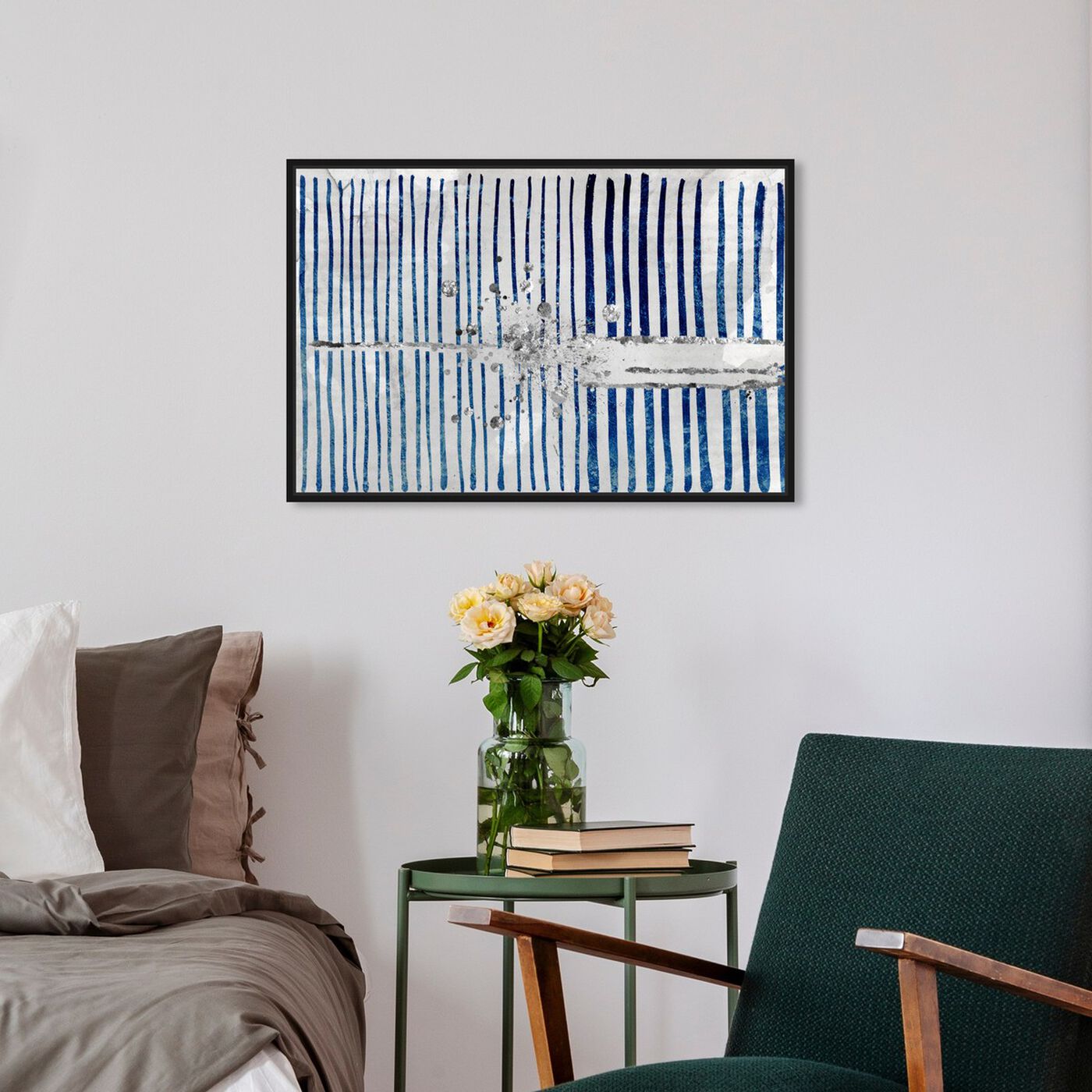 Hanging view of Love Force Field Platinum featuring abstract and patterns art.