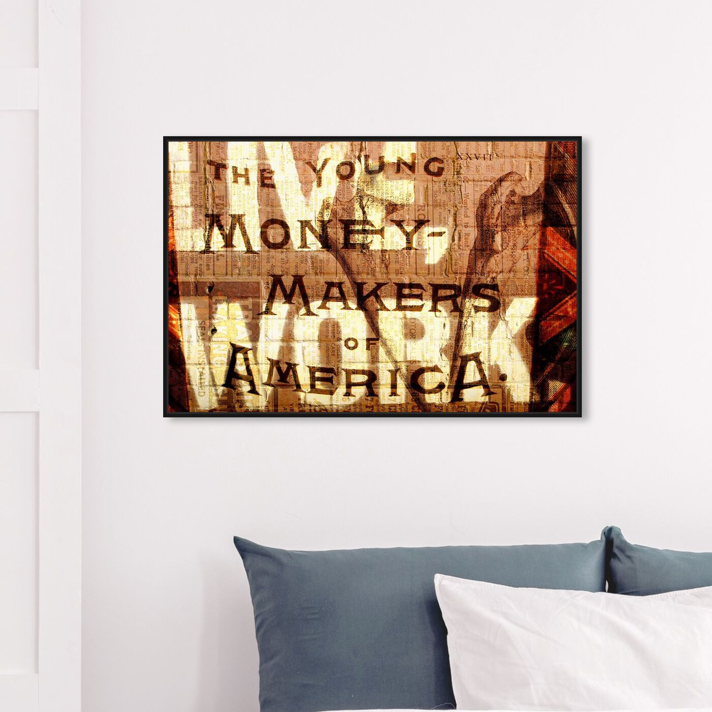 Hanging view of Young Money Makers featuring typography and quotes and inspirational quotes and sayings art.