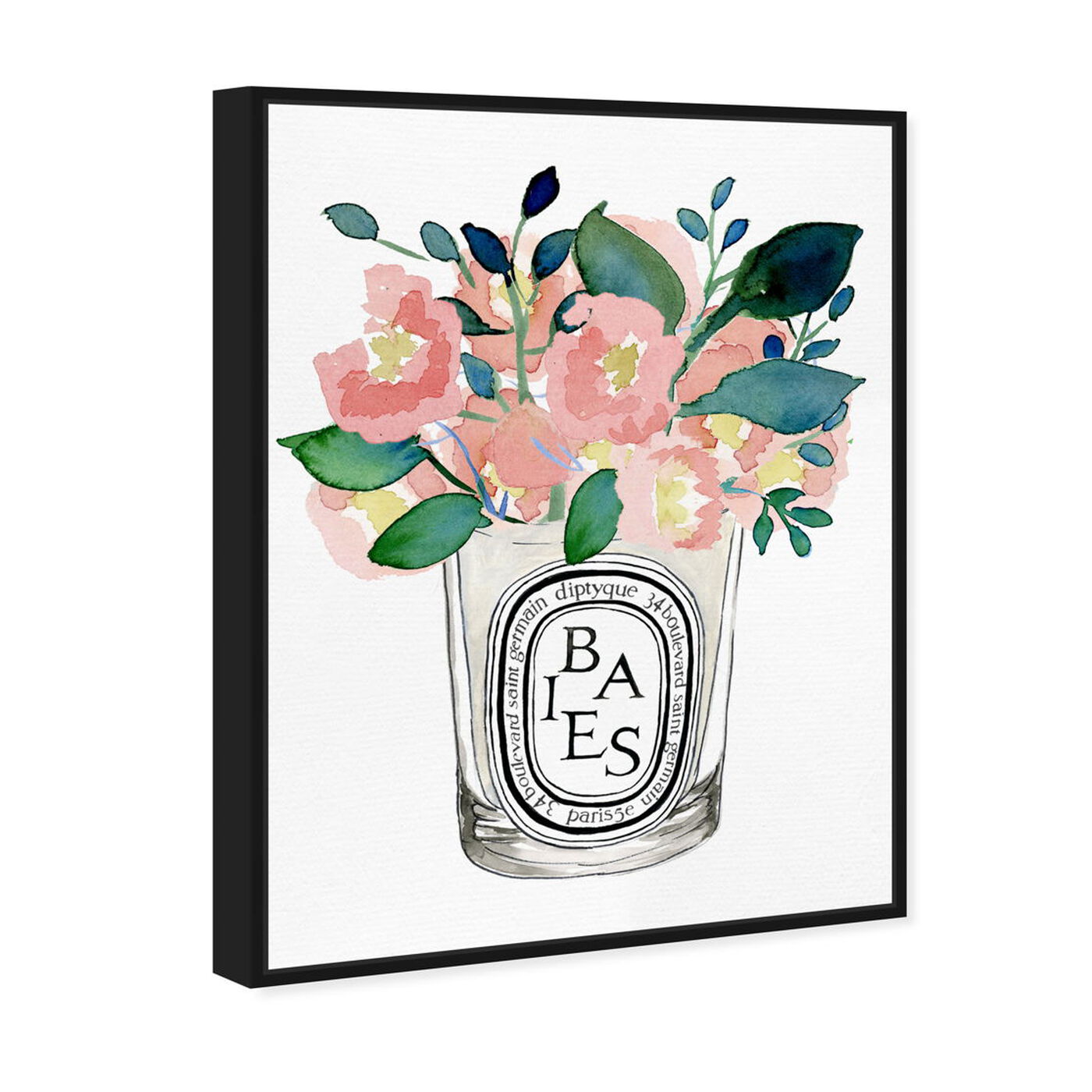Angled view of Scent Du Jour featuring floral and botanical and florals art.