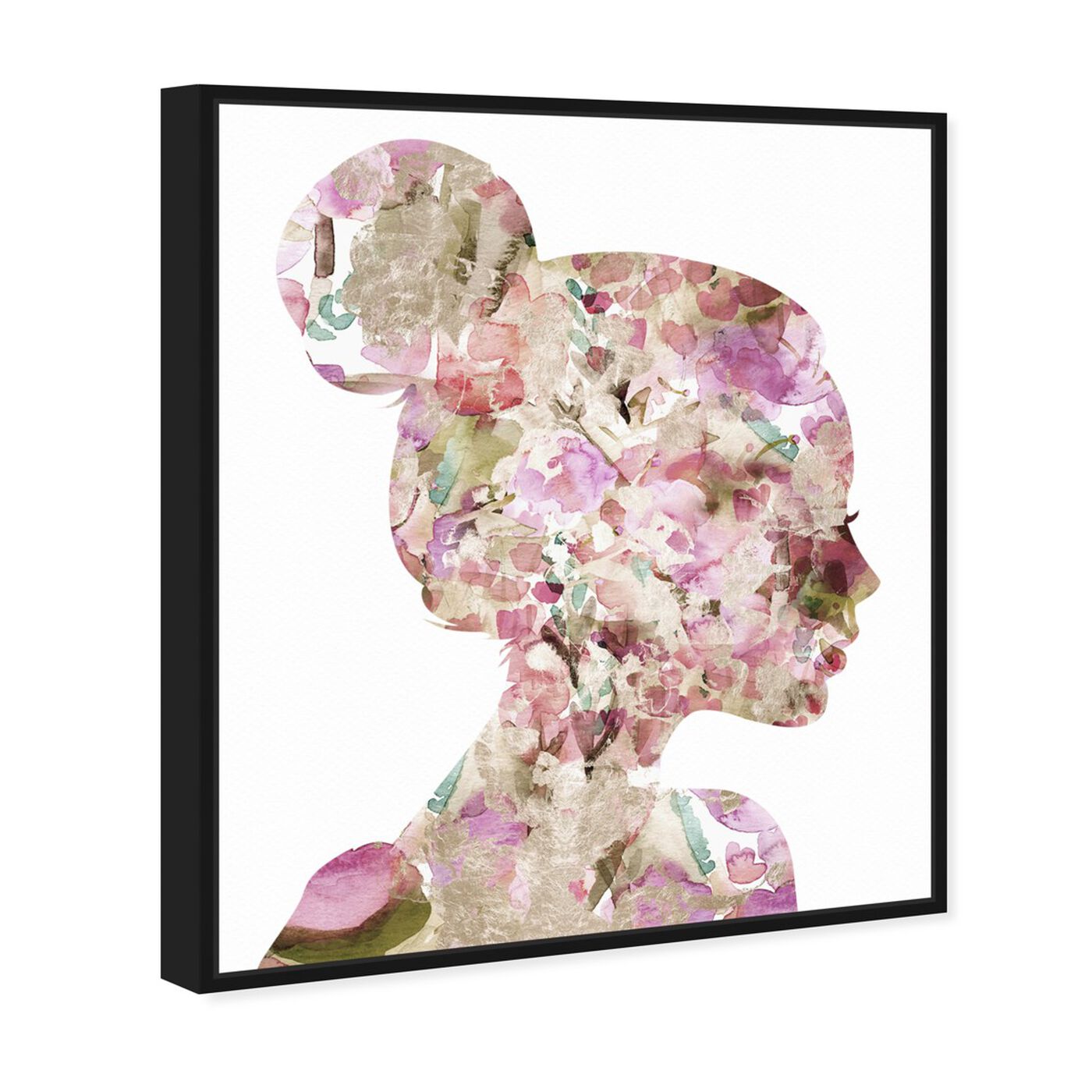 Angled view of Wild Floral Top Knot V2 featuring fashion and glam and portraits art.