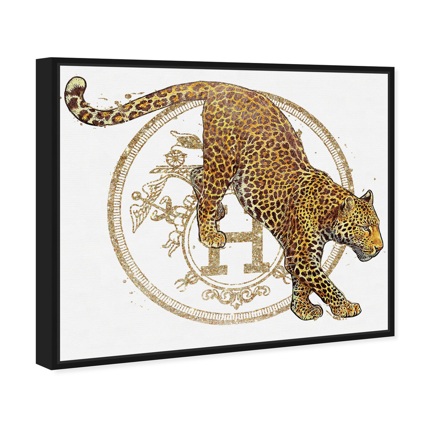 Angled view of French Jaguar Pounce featuring fashion and glam and fashion lifestyle art.