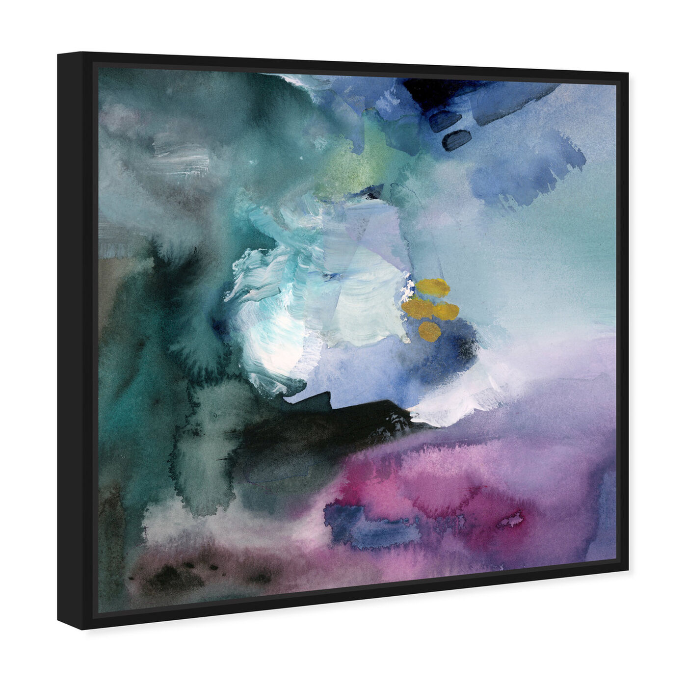 Angled view of Nebulosa Abstract featuring abstract and watercolor art.
