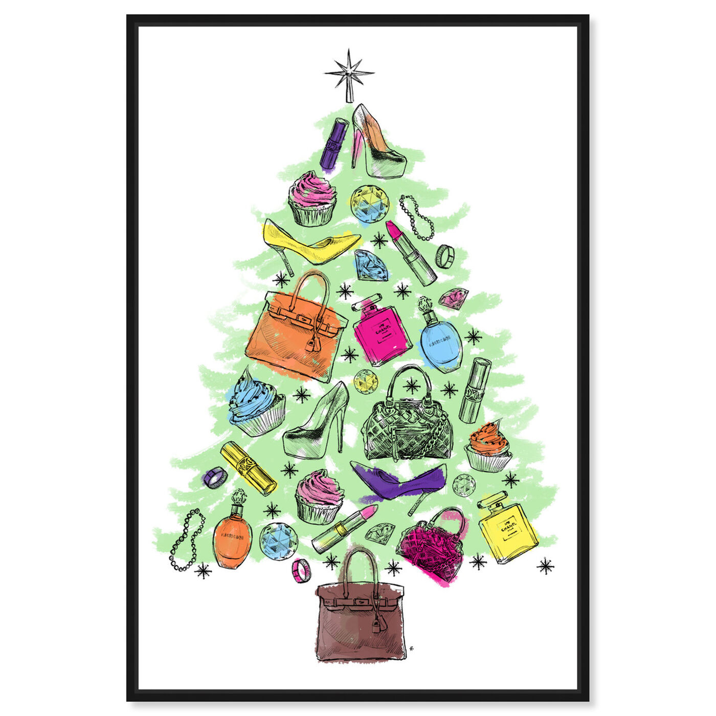 Front view of Fashion Tree featuring holiday and seasonal and holidays art.
