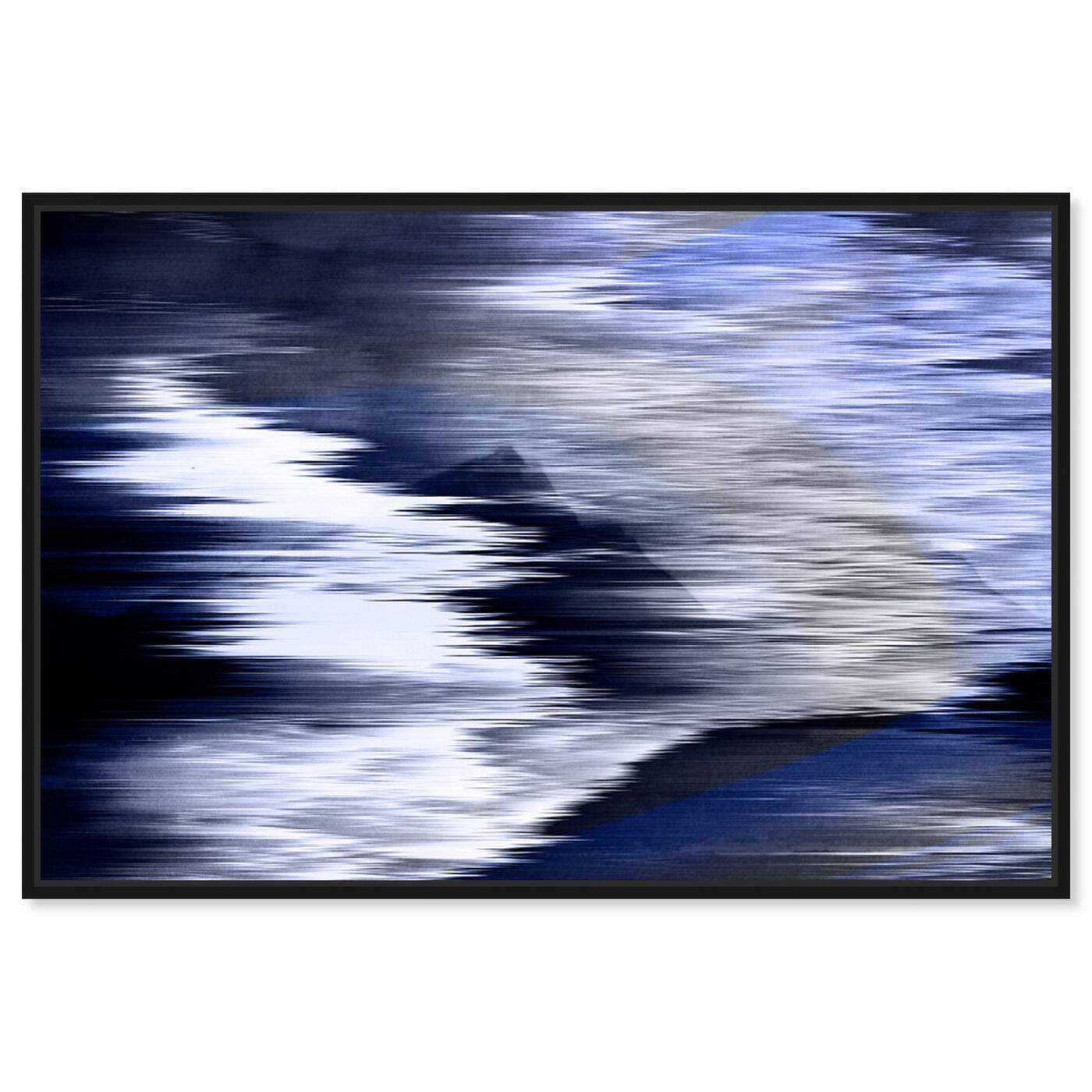 Front view of Violone Navy featuring abstract and textures art.