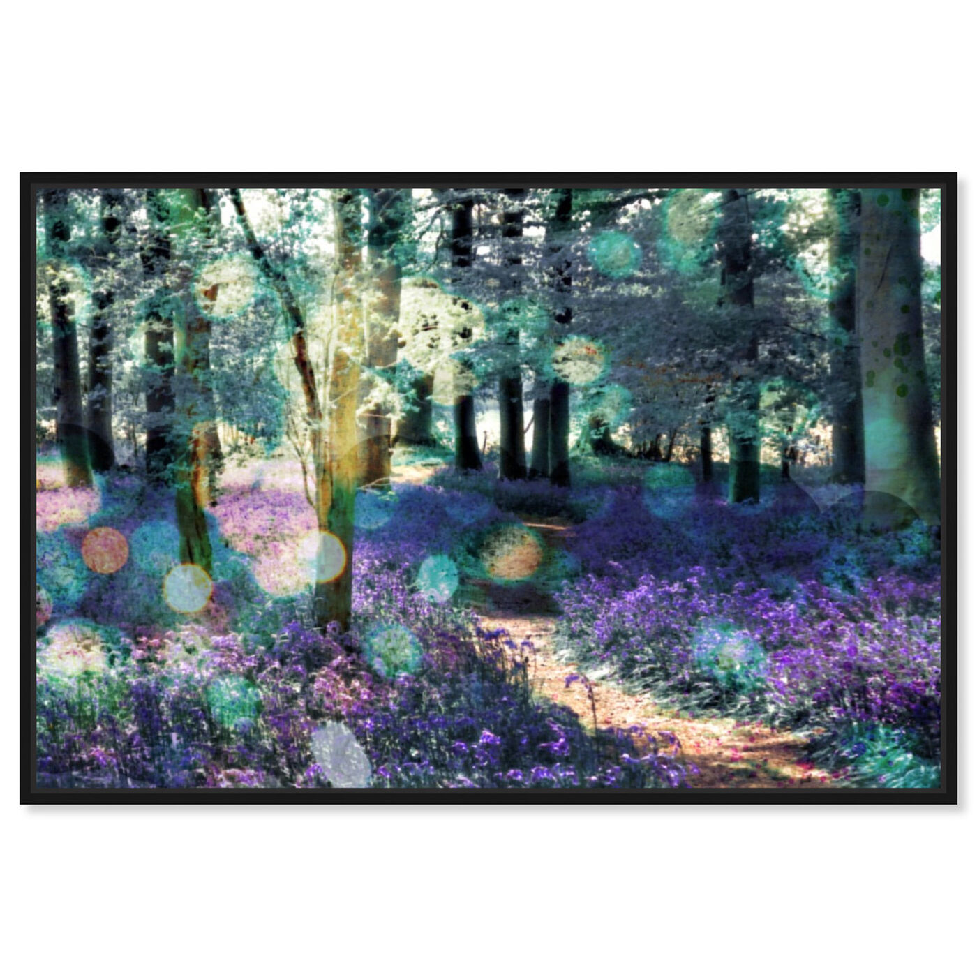 Front view of Lavender Morning featuring nature and landscape and forest landscapes art.