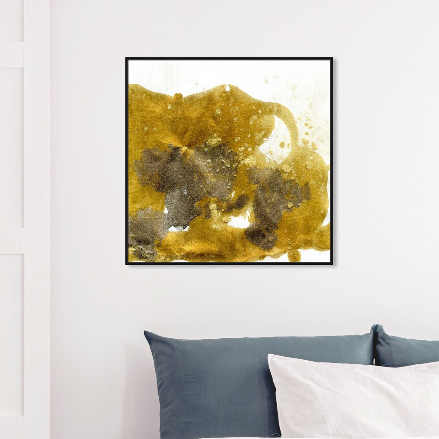 Hanging view of Gold Dust - Signature Collection featuring abstract and textures art.