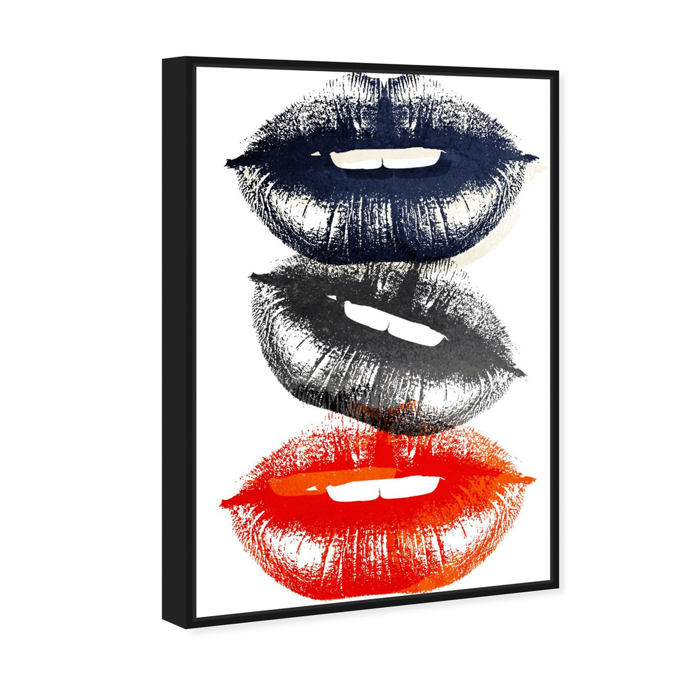 Angled view of America's Lips featuring fashion and glam and lips art.