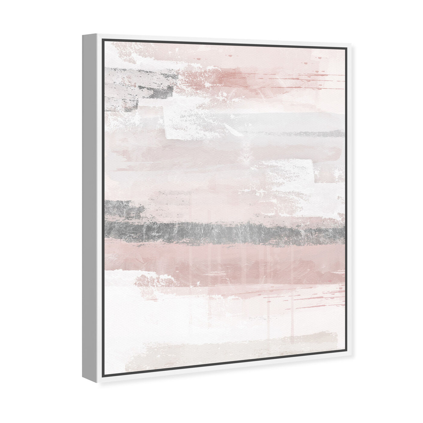 Angled view of Sophisticated Elements Blush featuring abstract and paint art.