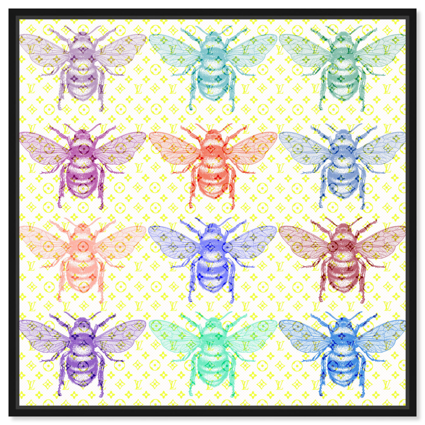 Front view of A Dozen Bees featuring fashion and glam and wings art.
