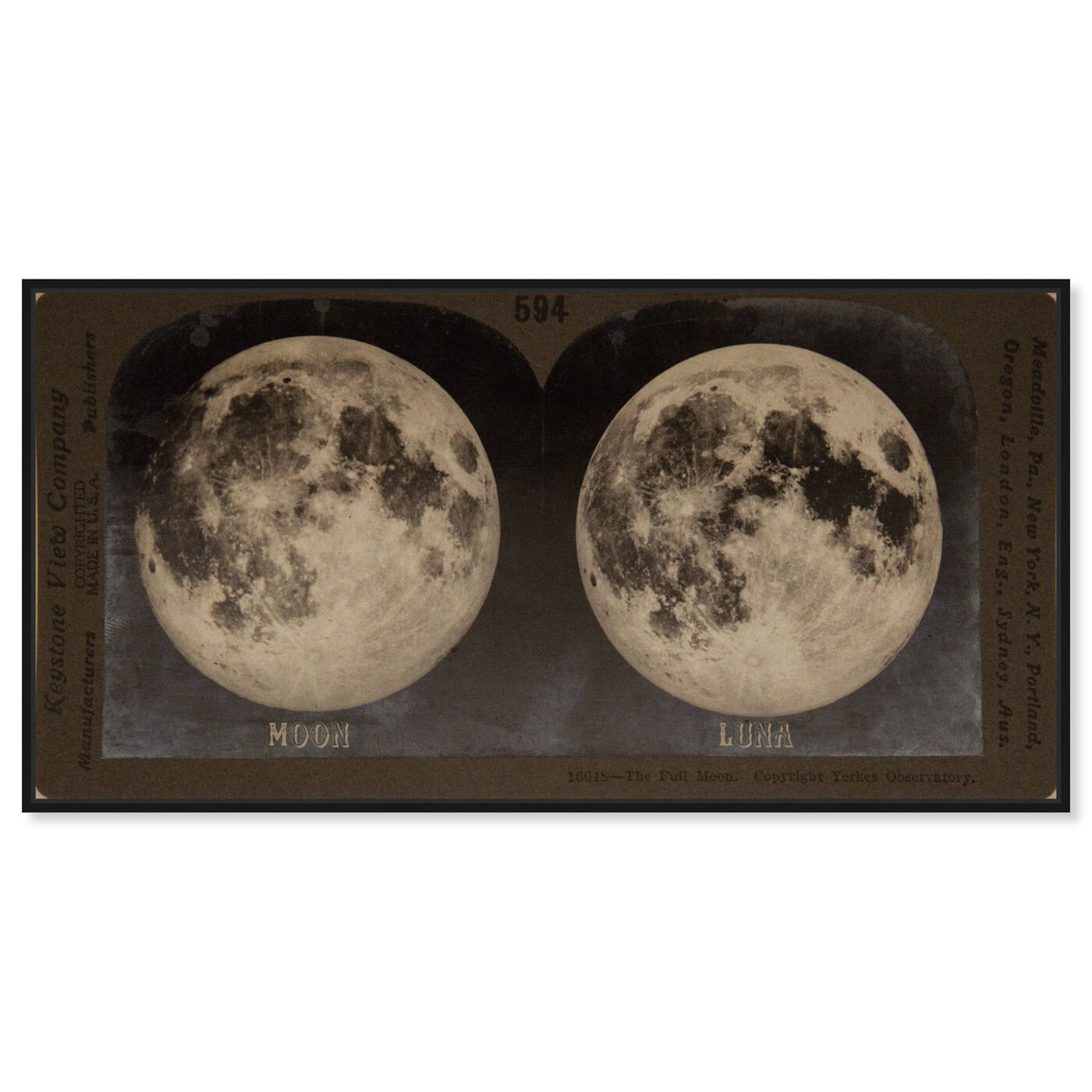 Front view of Full Moon featuring astronomy and space and moons art.
