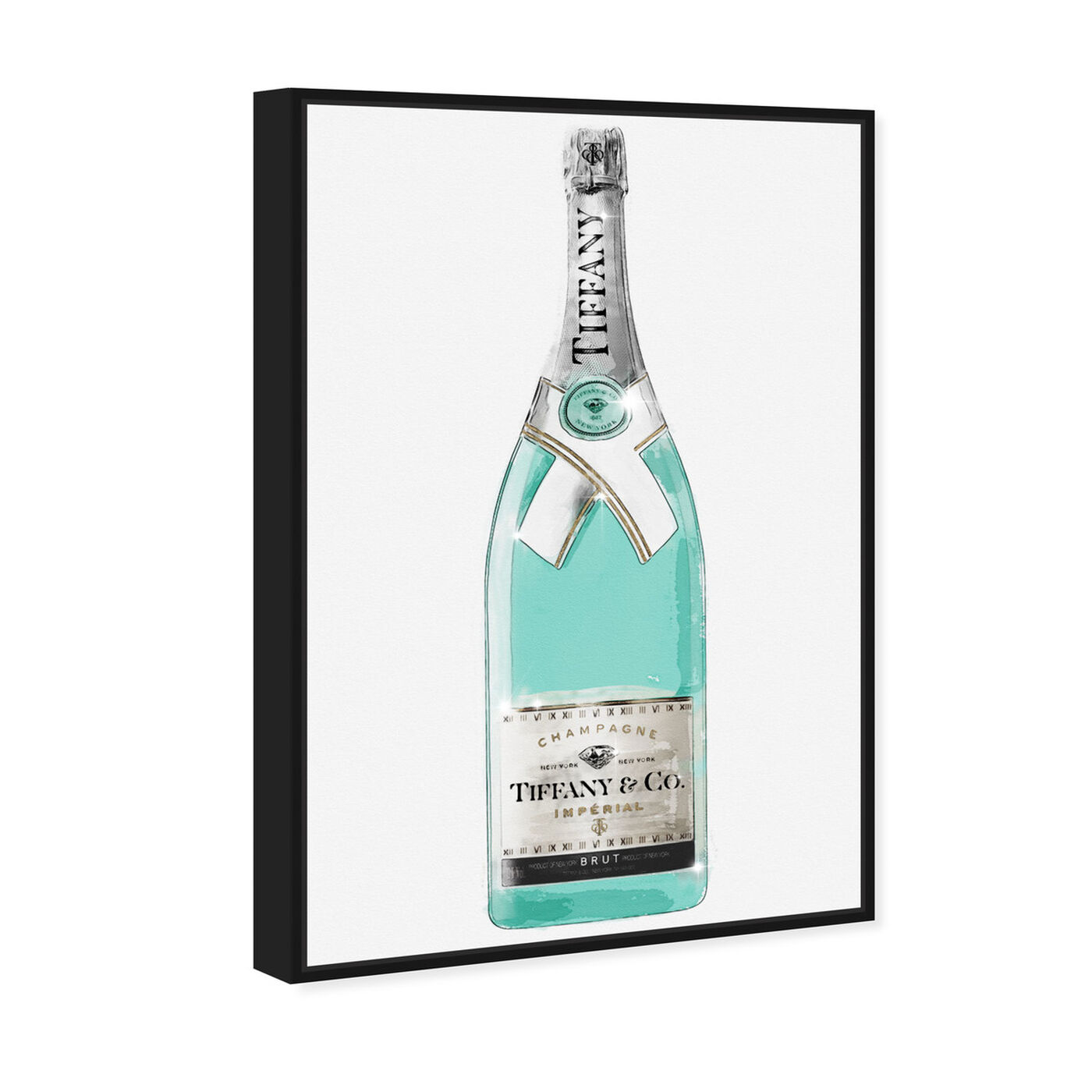 Angled view of Priceless Champagne featuring drinks and spirits and champagne art.