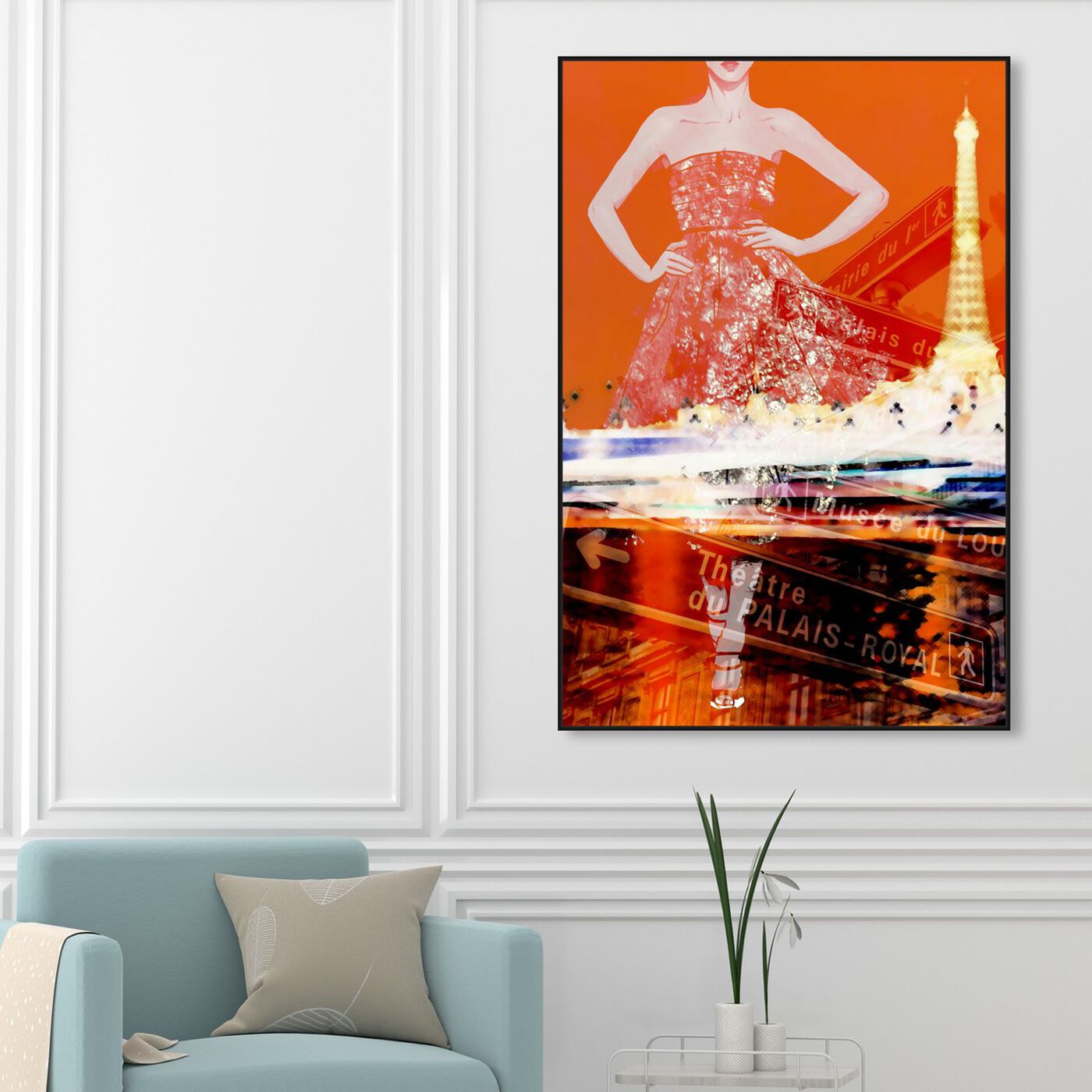 Hanging view of Paris Is My Runway featuring fashion and glam and dress art.