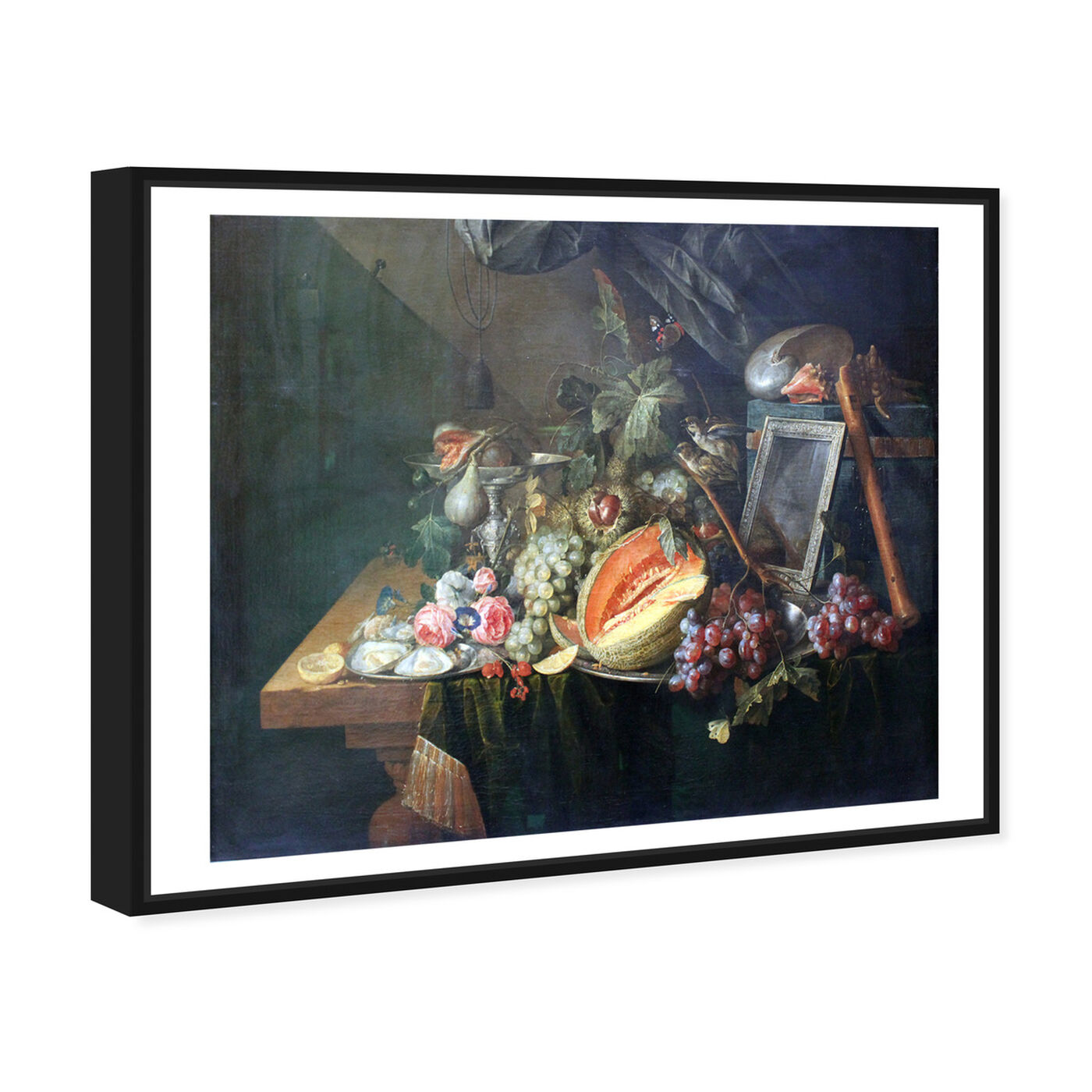 Angled view of Heem - Sumptuous Still Life featuring classic and figurative and classical figures art.