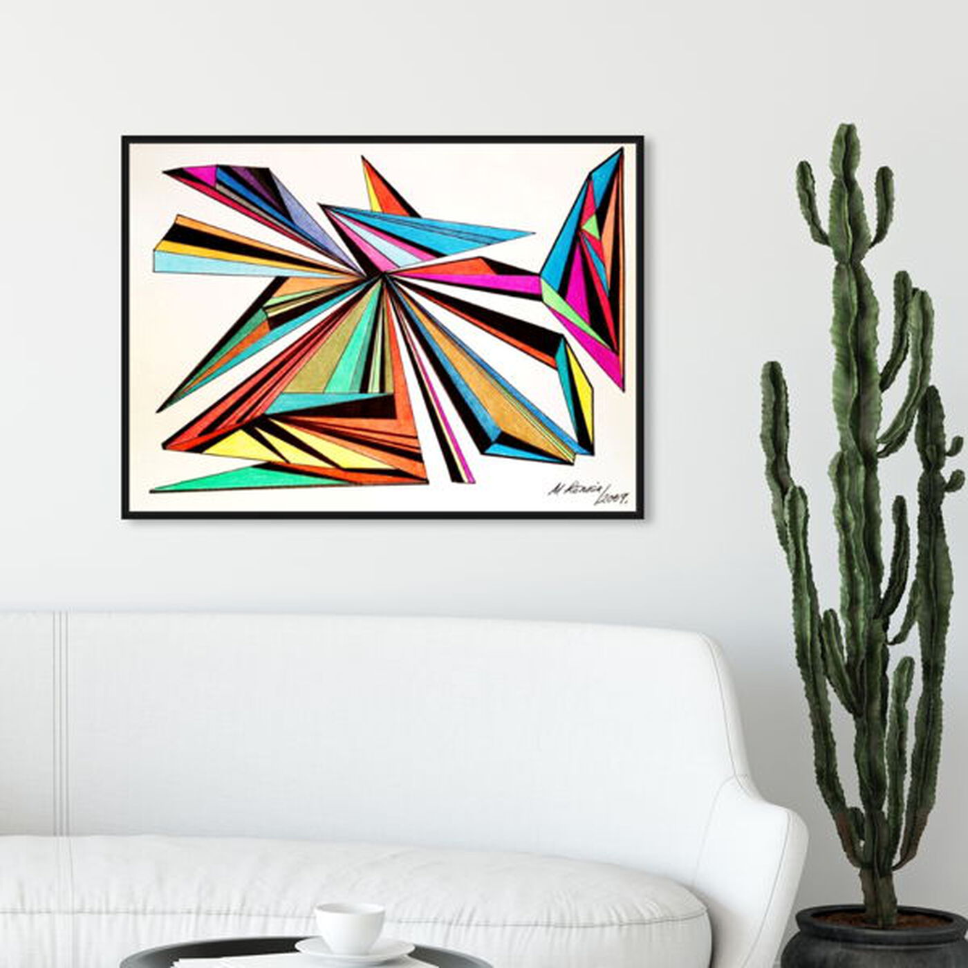 Hanging view of Architecta featuring abstract and geometric art.