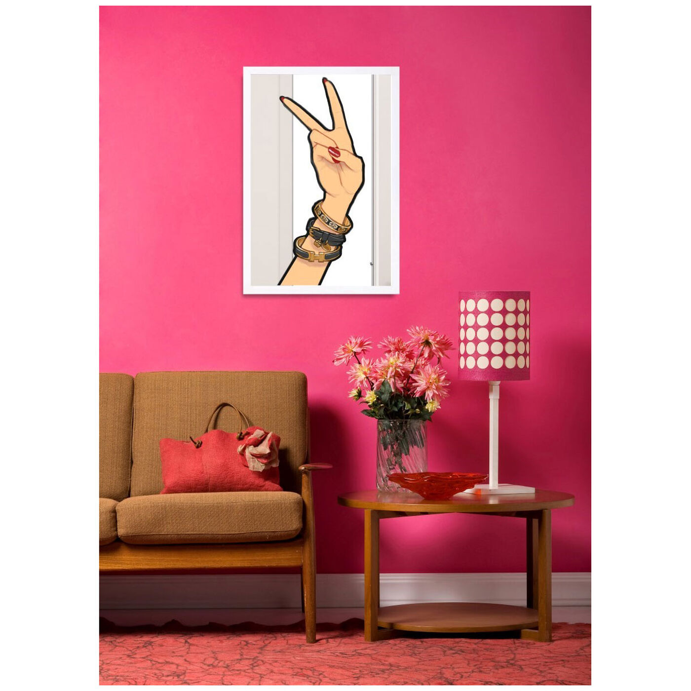 Hanging view of Peace featuring fashion and glam and jewelry art.