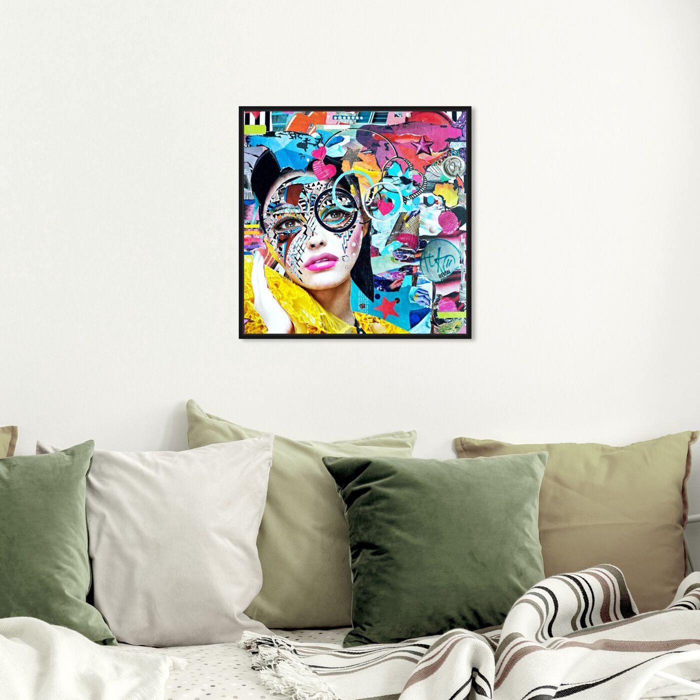 Hanging view of Lily by Katy Hirschfeld featuring fashion and glam and portraits art.
