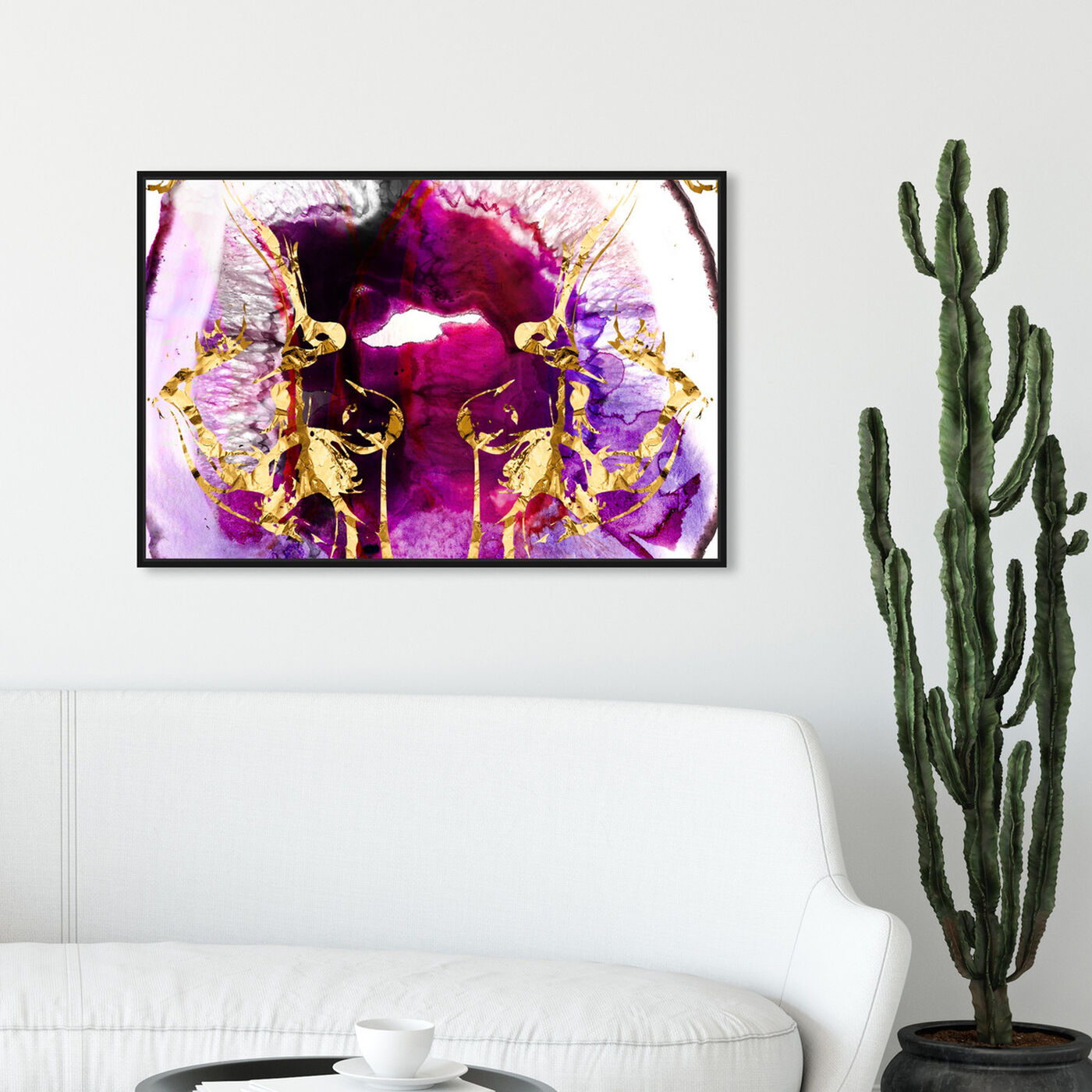 Hanging view of Smoking Agate featuring abstract and paint art.