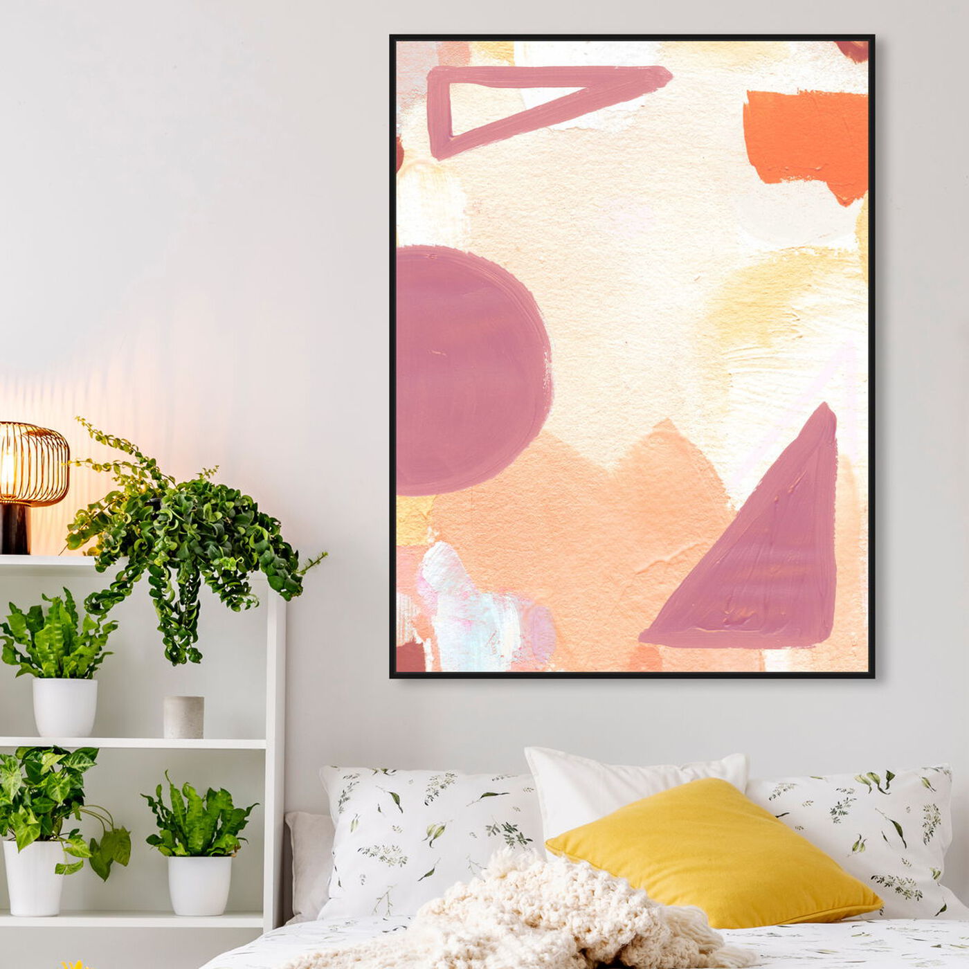 Hanging view of Surreal Poetic featuring abstract and geometric art.
