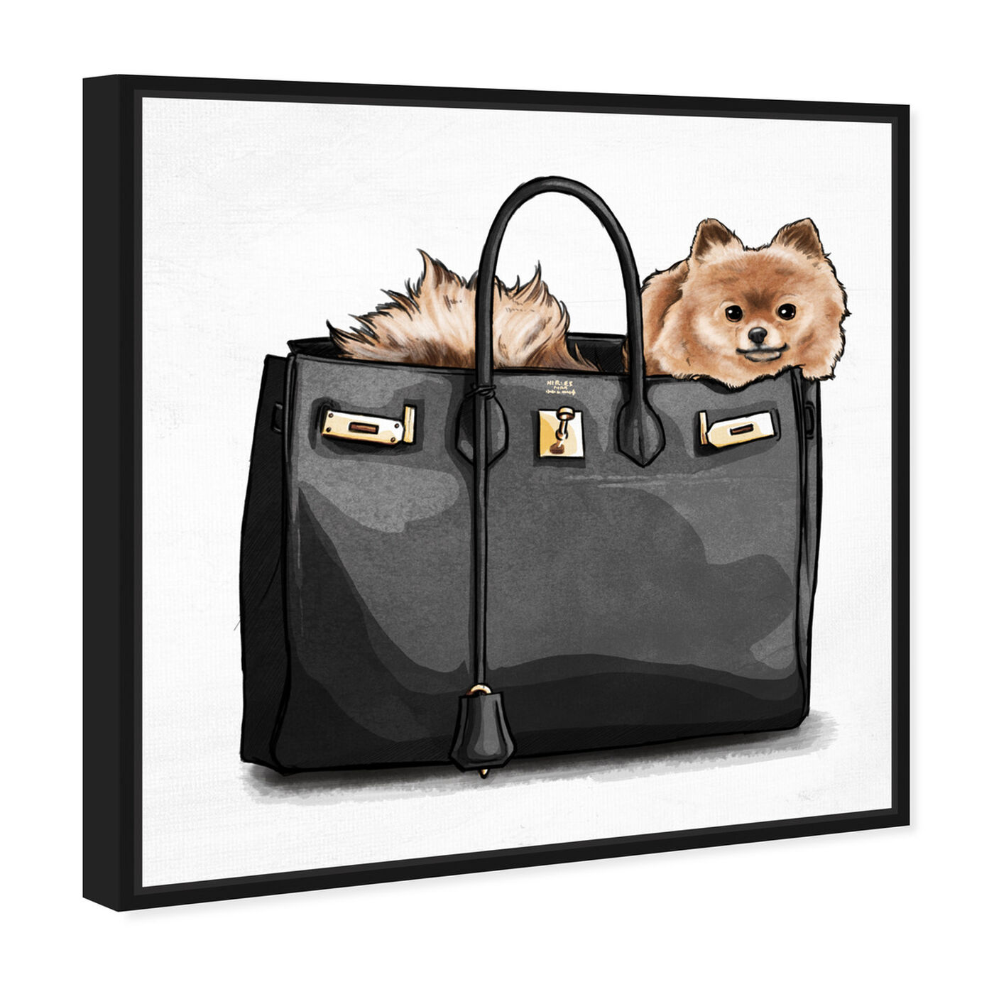 Angled view of Handbag Bestie featuring fashion and glam and handbags art.