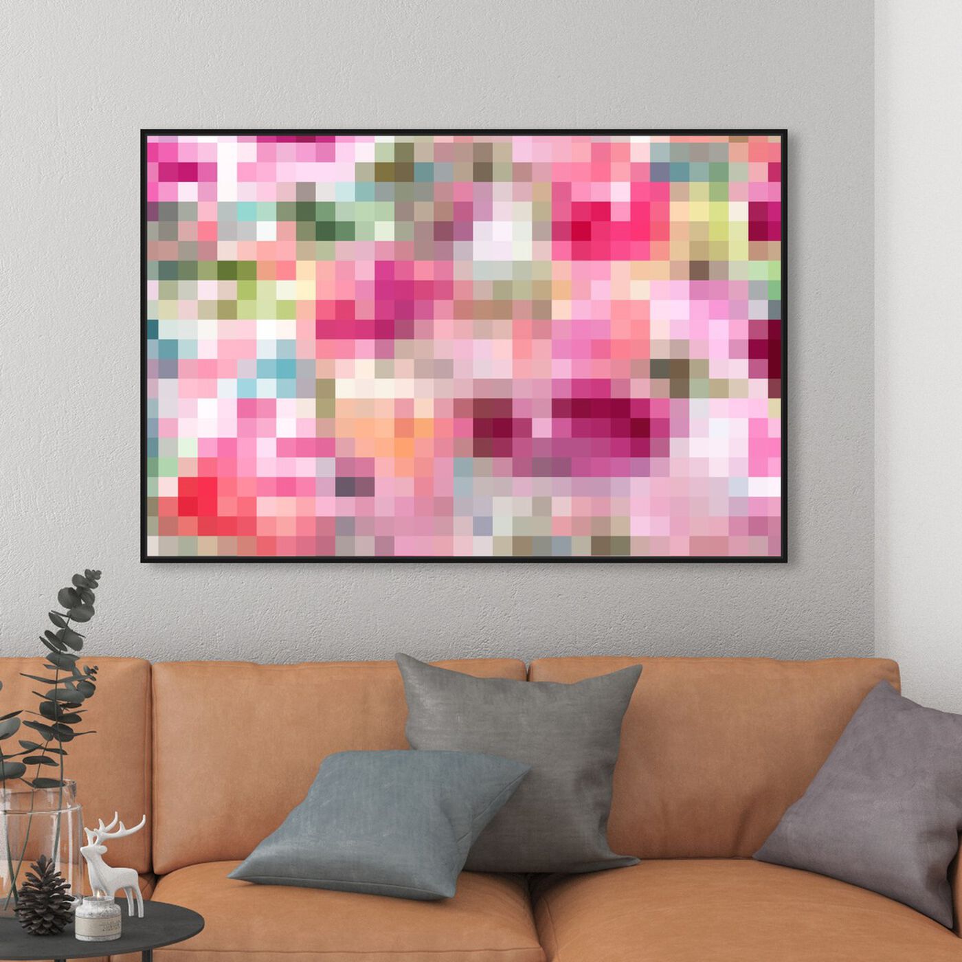 Hanging view of Pixel Garden featuring abstract and textures art.