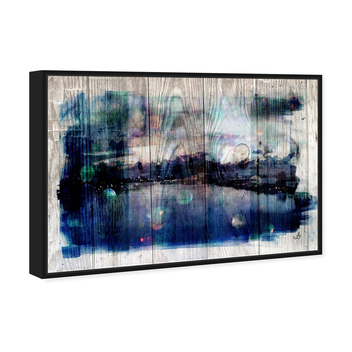 Angled view of Coastal Dream featuring abstract and paint art.