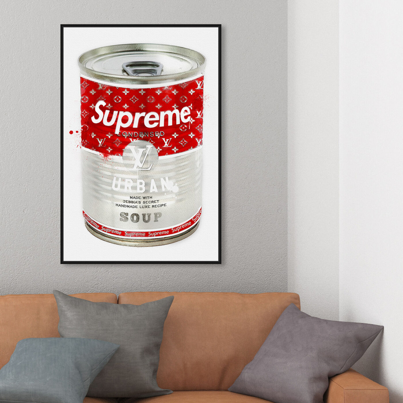 Monogram Soup Can  Fashion and Glam Wall Art by The Oliver Gal