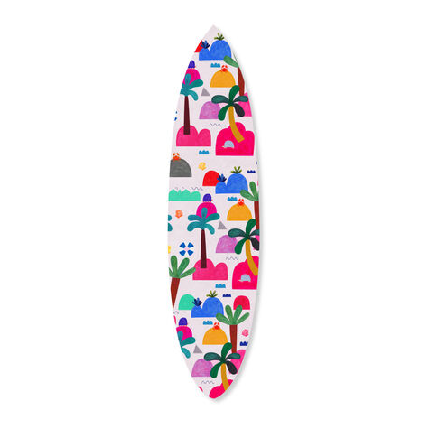 Tropical Getaway Surf Board