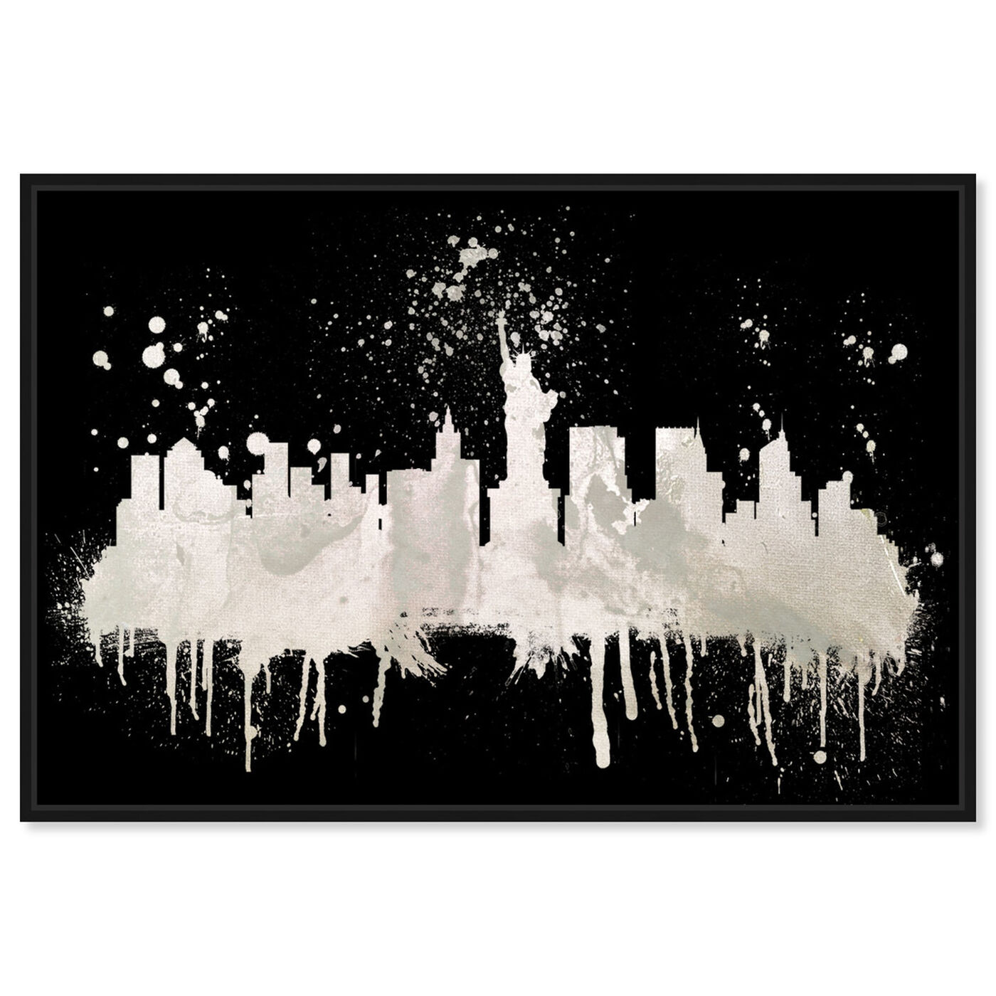 Front view of New York Skyline 2 I featuring cities and skylines and united states cities art.