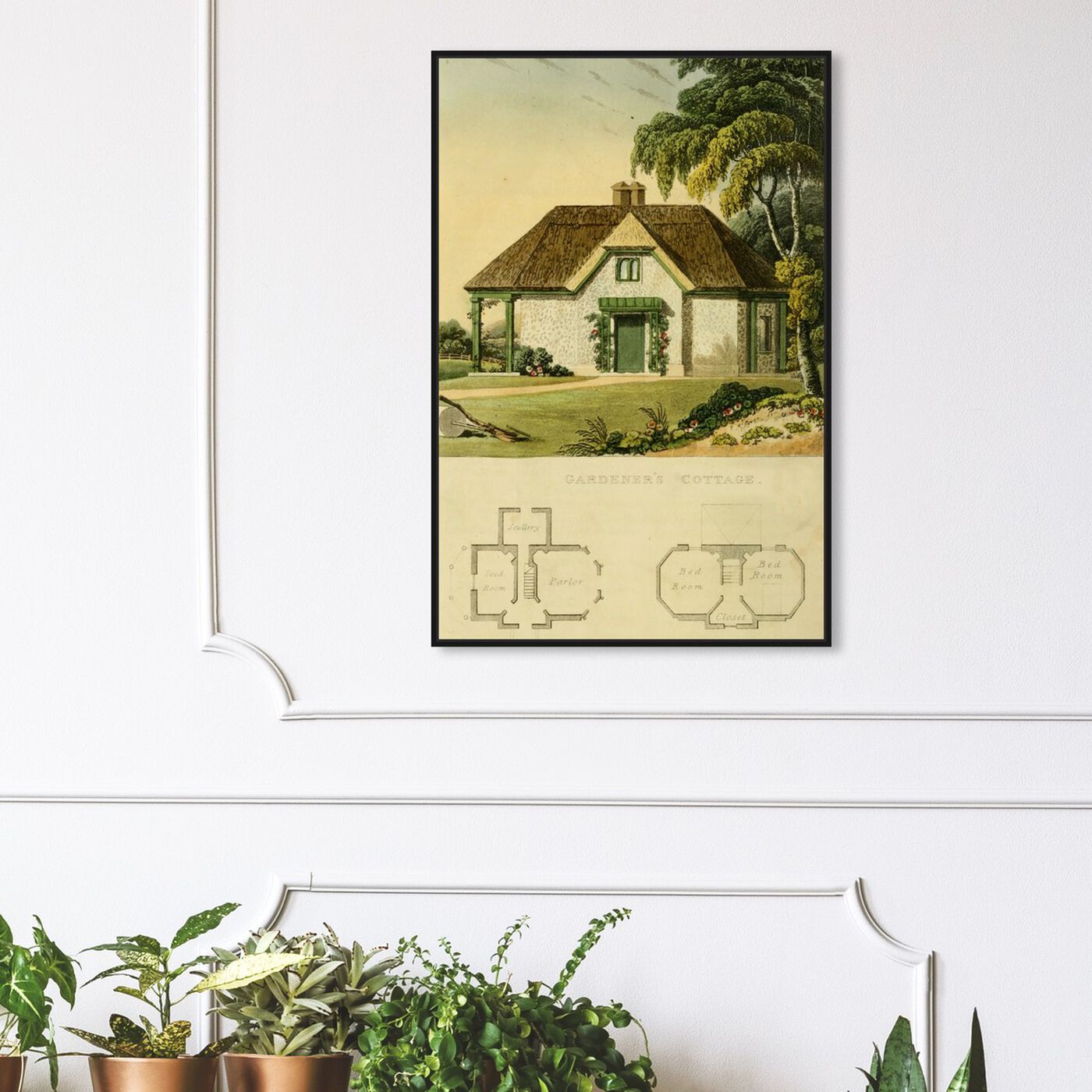 Hanging view of Gardeners Cottage - The Art Cabinet featuring classic and figurative and realism art.