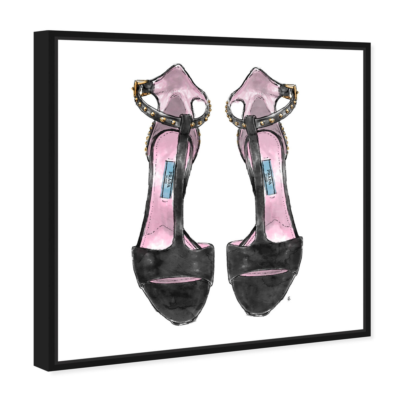 Angled view of Sandals Suit Me featuring fashion and glam and shoes art.