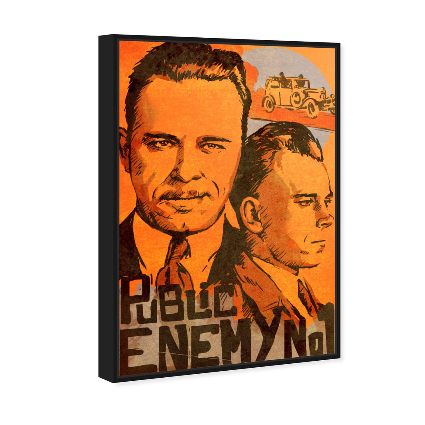 Angled view of Dillinger Public Enemy featuring movies and tv and action movies art.