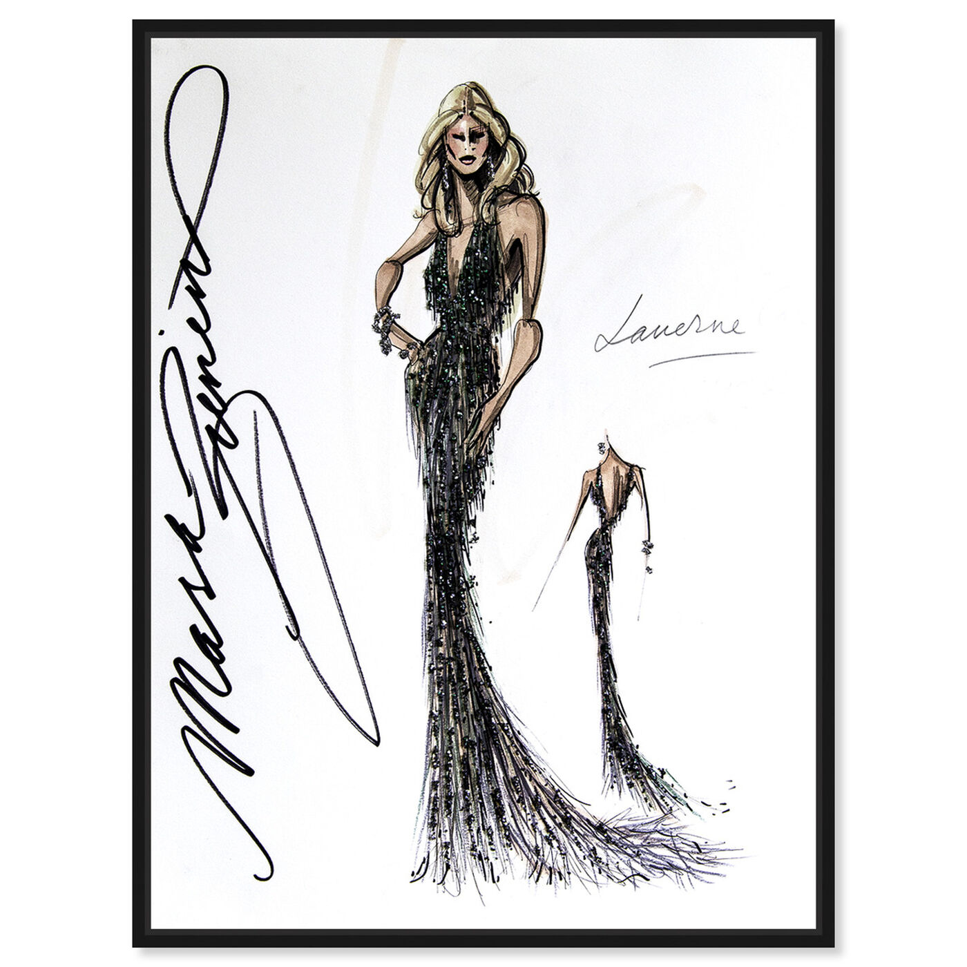 Front view of Mark Zunino - Laverne featuring fashion and glam and dress art.