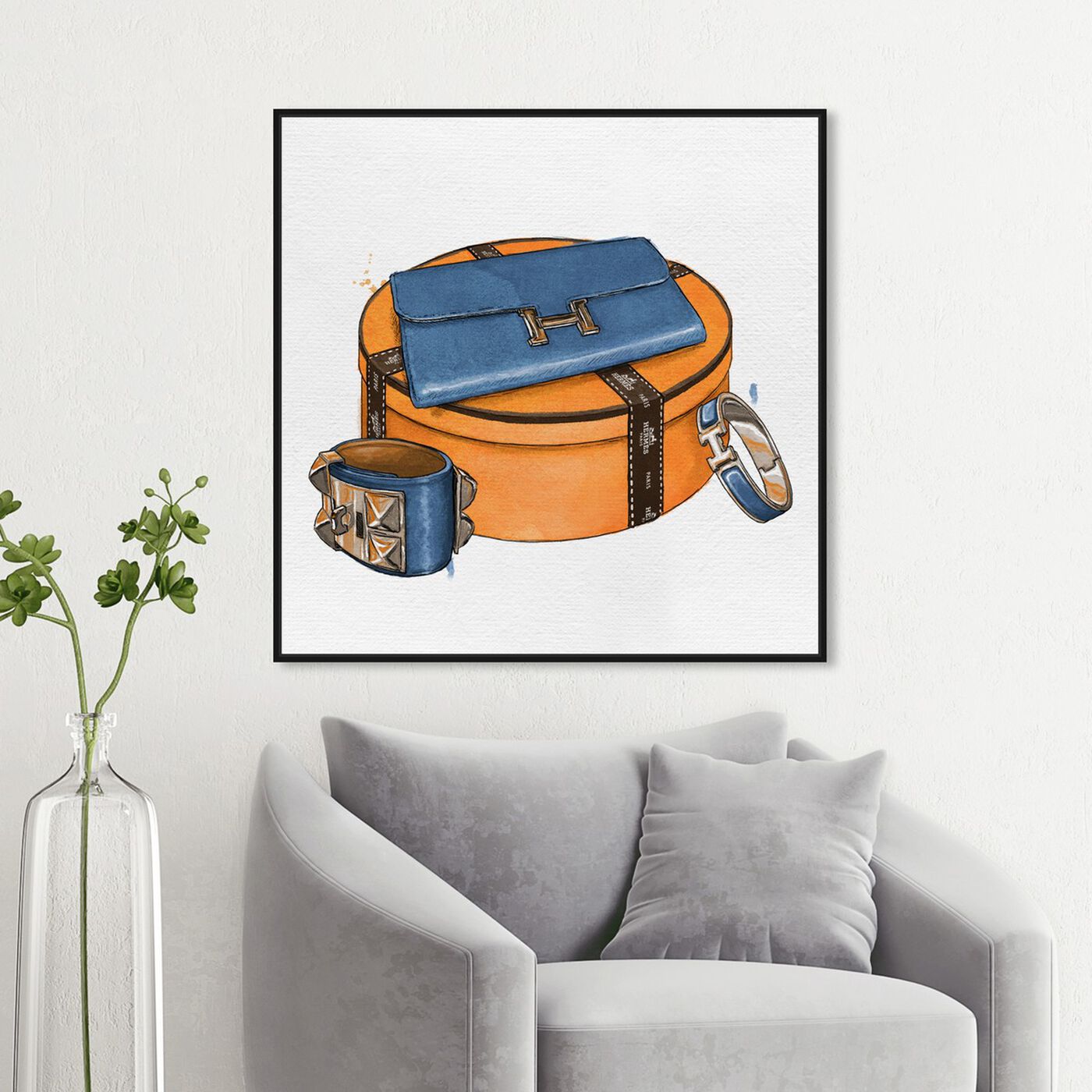 Hanging view of My Bag Collection V featuring fashion and glam and handbags art.