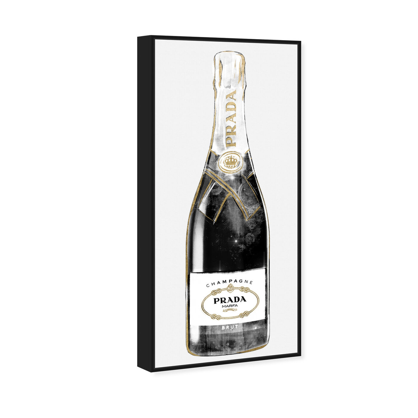 Angled view of Trendy Milan Champagne Tall featuring fashion and glam and lifestyle art.