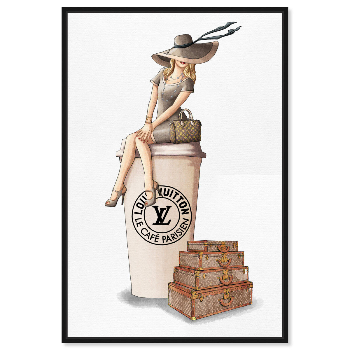 Cafe au Lait Paris | Fashion and Glam Wall Art by Oliver Gal