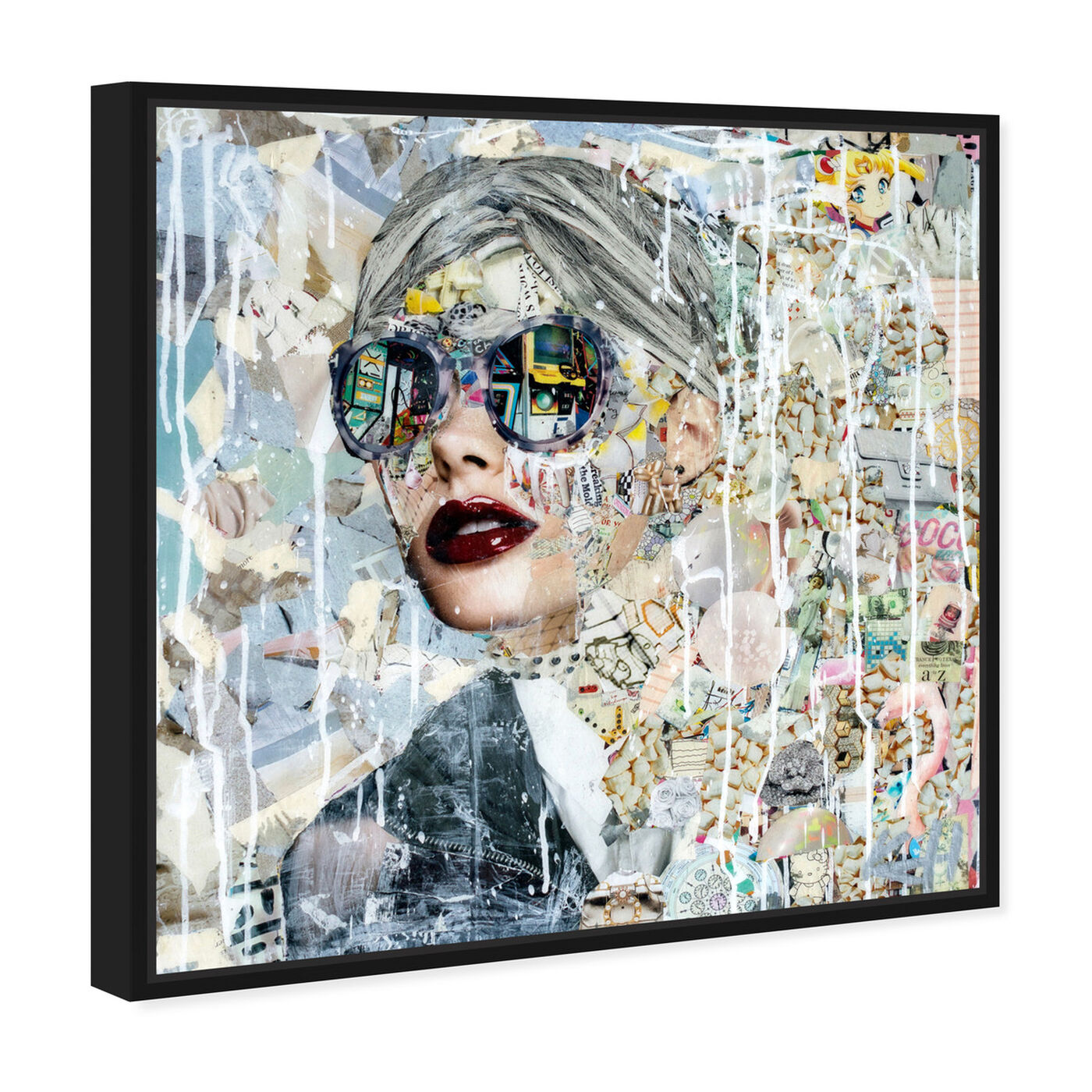 Angled view of Galaxy by Katy Hirschfeld featuring fashion and glam and portraits art.