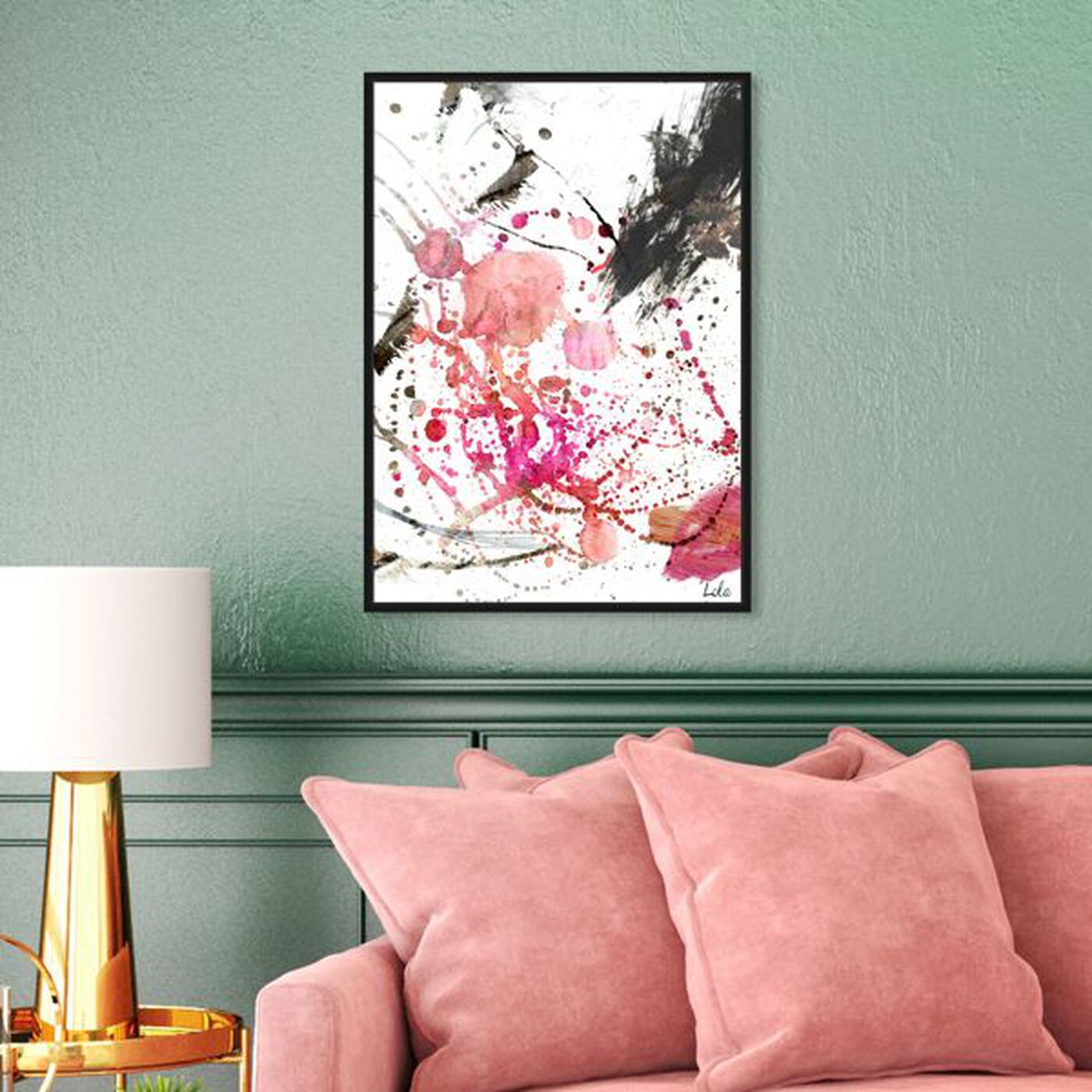Hanging view of Dawn of Times featuring abstract and paint art.