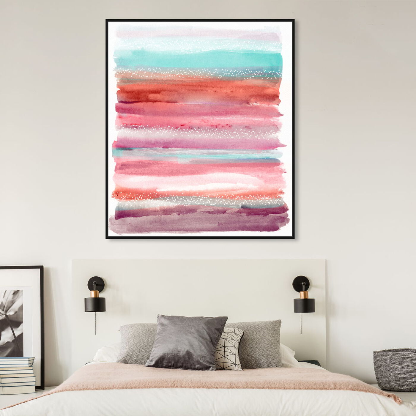 Hanging view of Lares Sunset Aman featuring abstract and paint art.