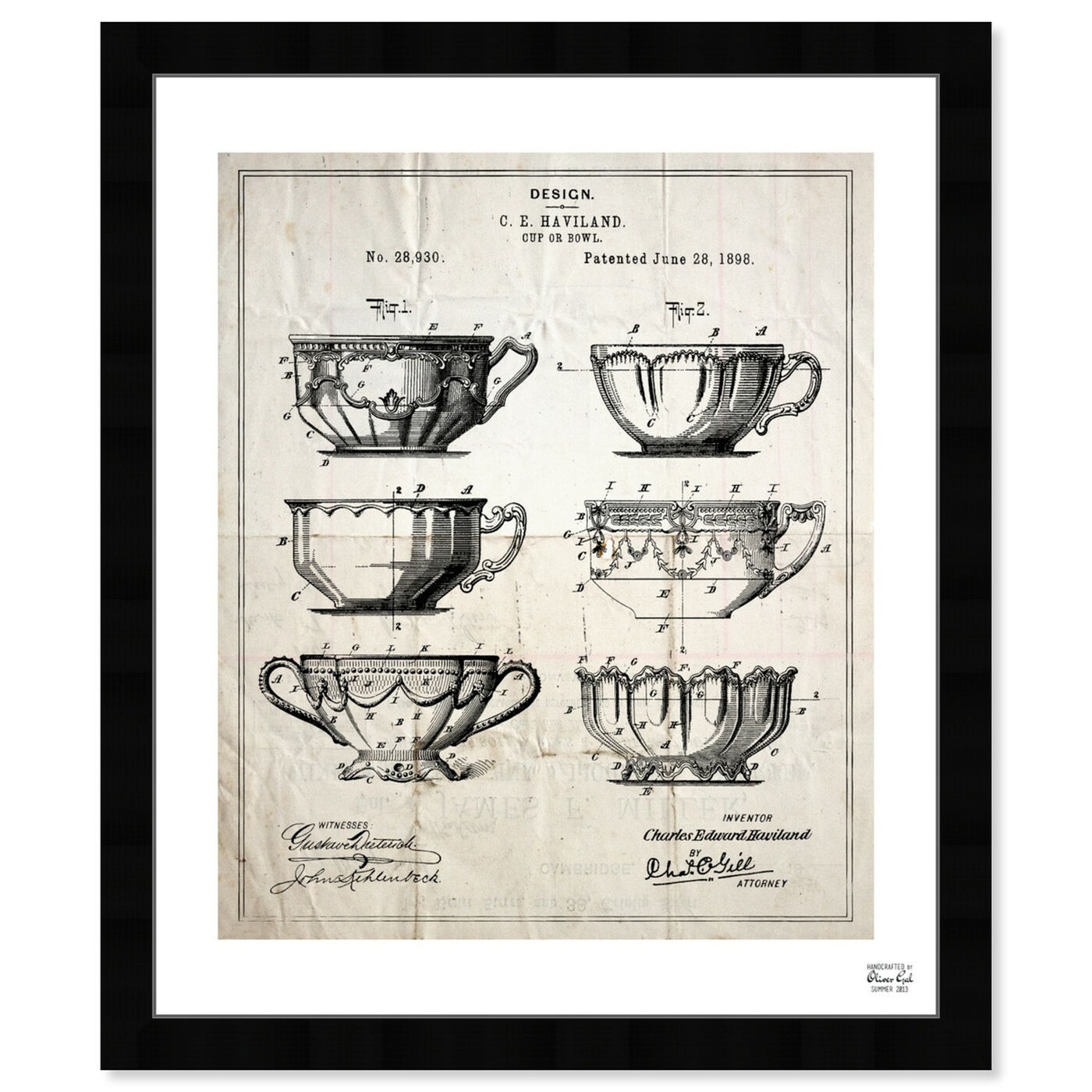 Front view of Design For A Cup 1898 featuring food and cuisine and kitchen art.