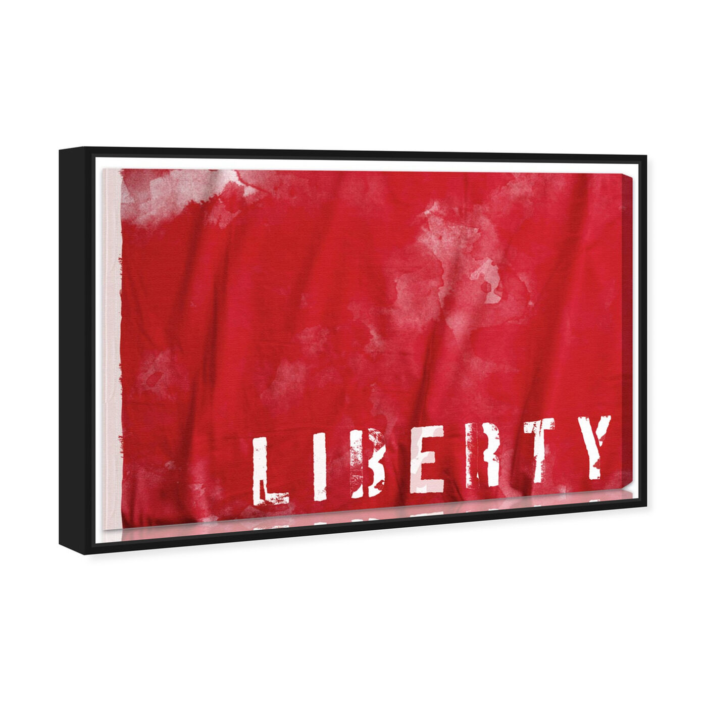 Angled view of Liberty featuring typography and quotes and quotes and sayings art.