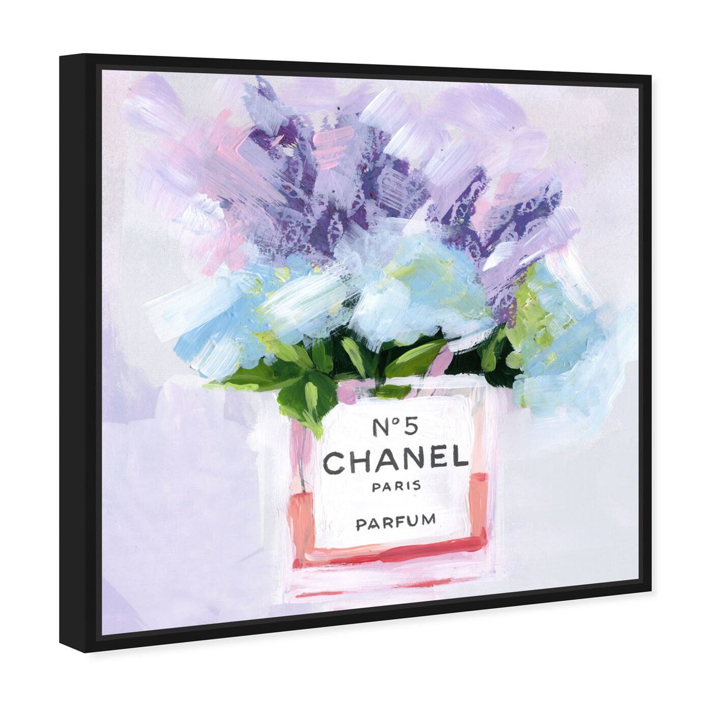 Angled view of Paris N5 II featuring floral and botanical and florals art.